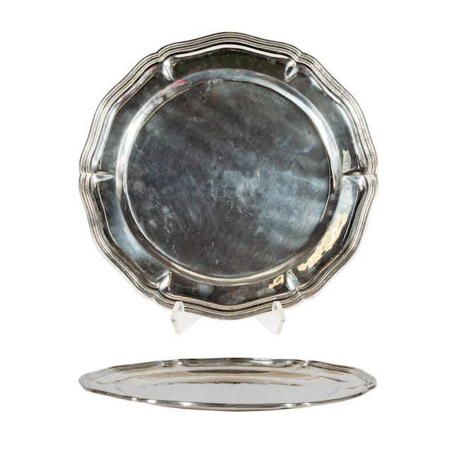 A Mexican Sterling Silver Scallop Platter