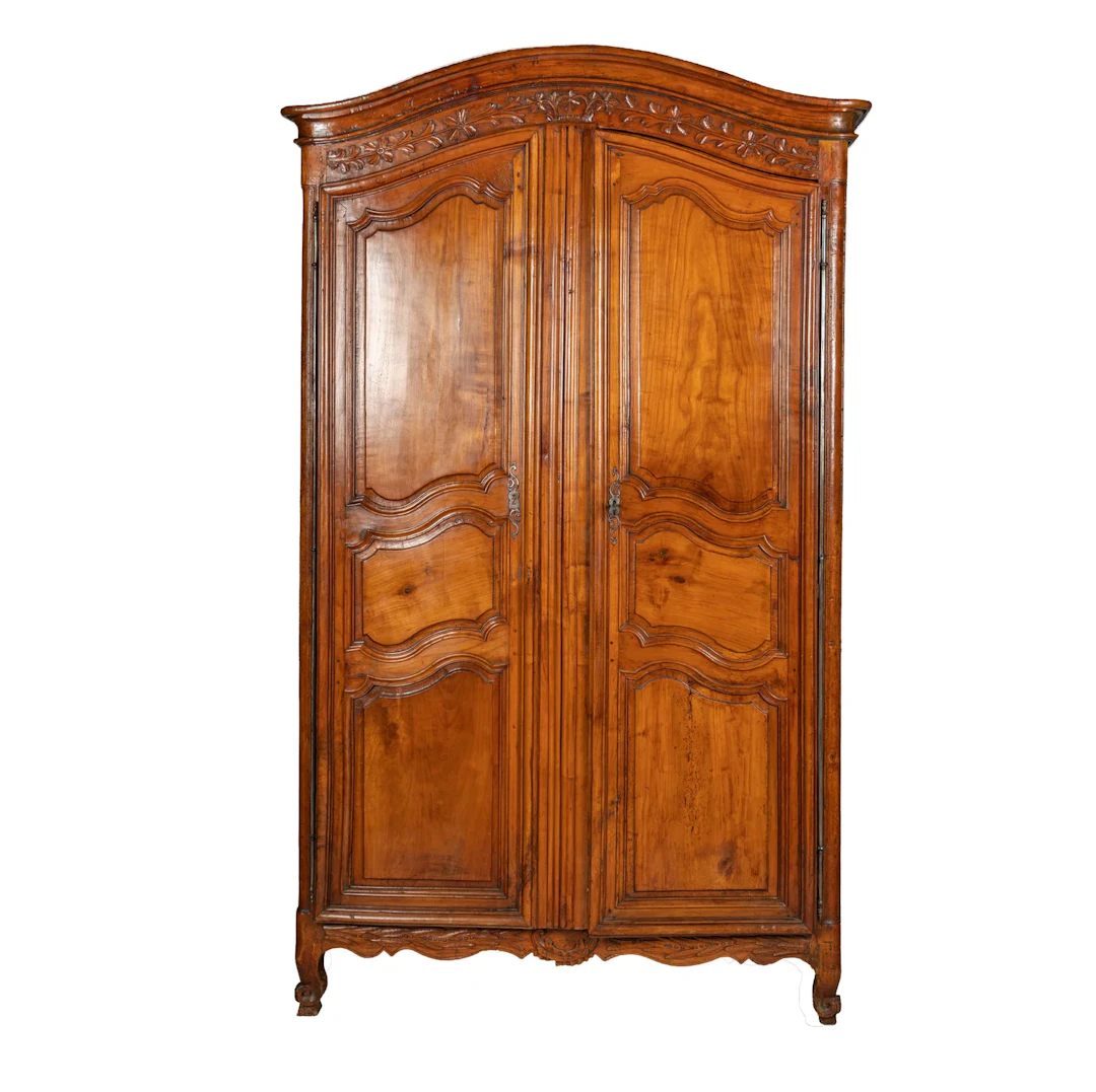 Carved Fruitwood Armoire