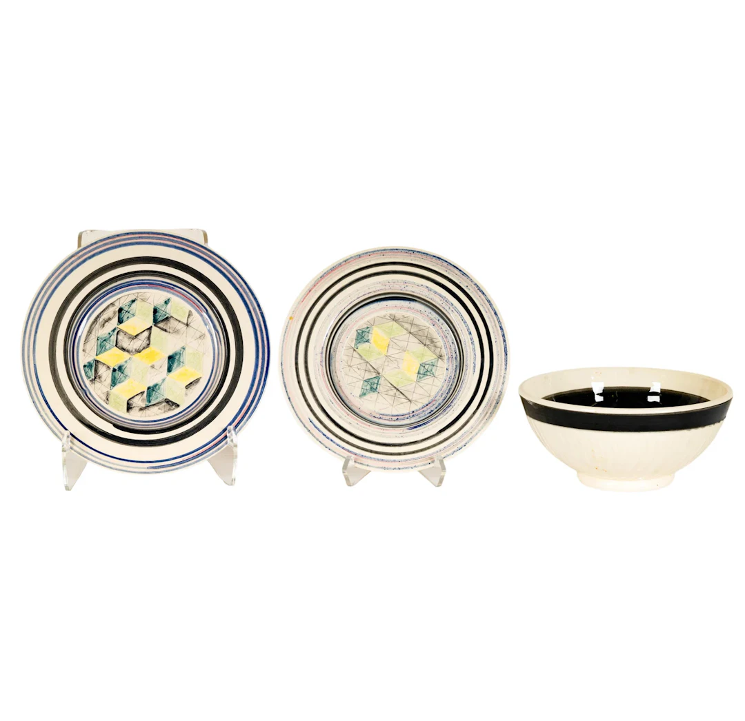 Two Plates and Bowl