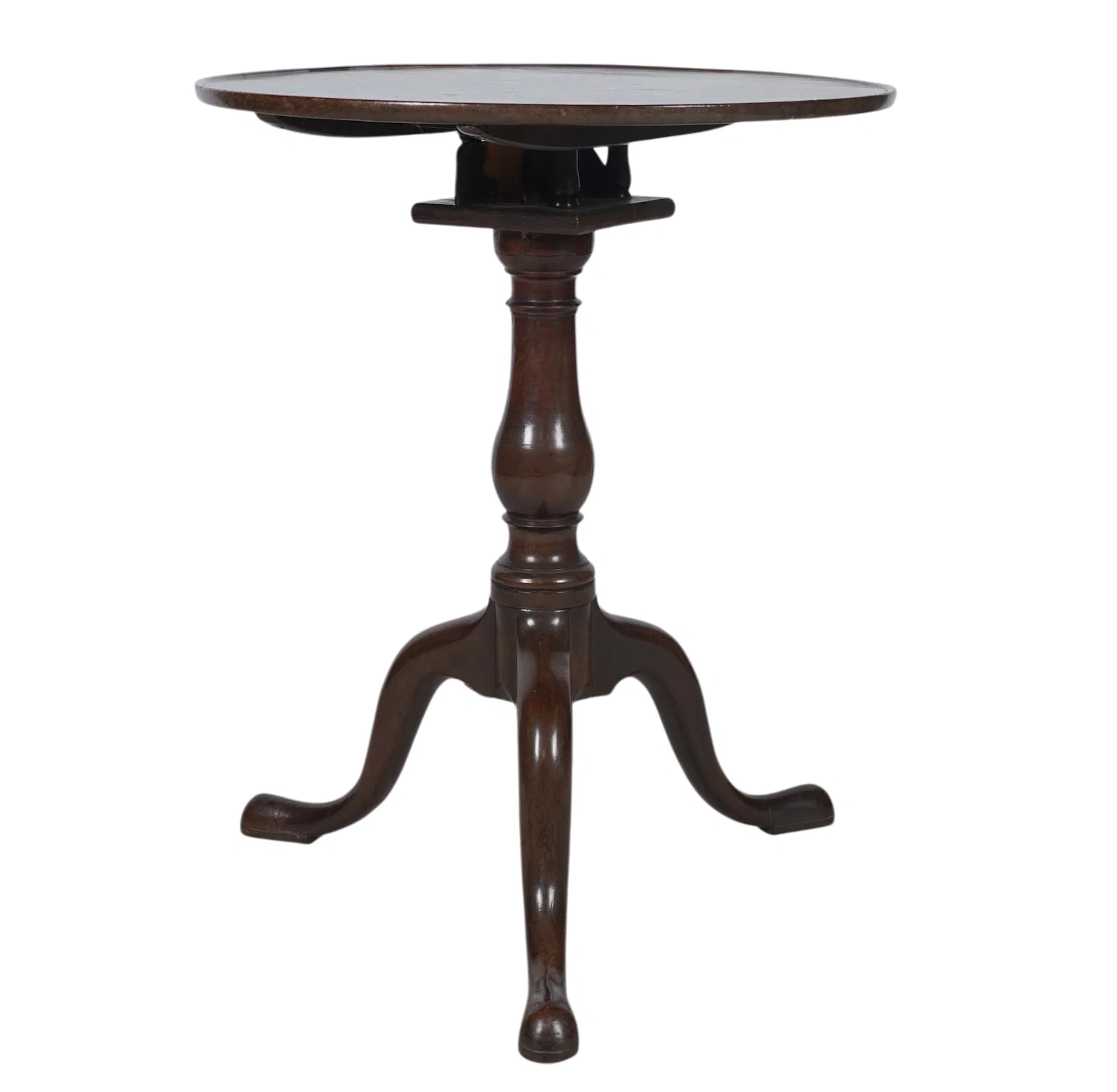 A Georgian Mahogany Tilt Top Table