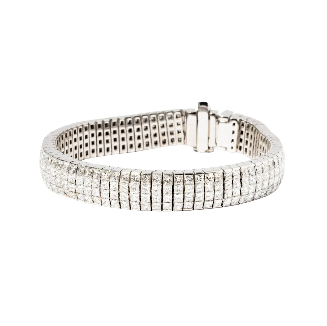 A Platinum and Diamond Bracelet