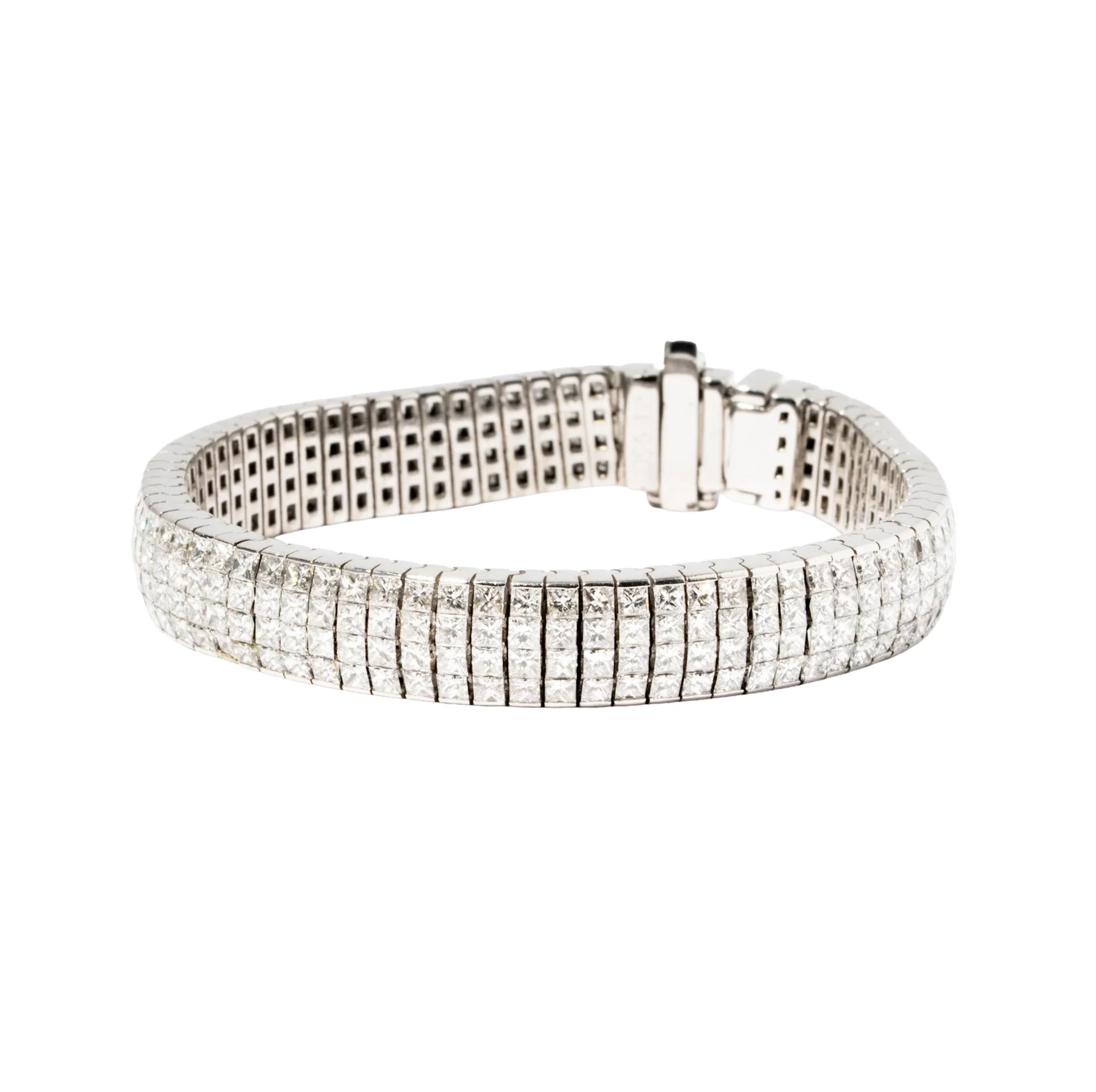 A Platinum and Diamond Bracelet