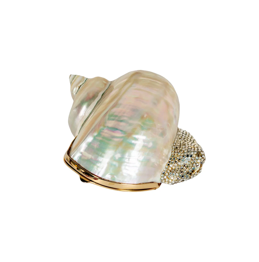 Judith Leiber Shell Form Minaudiere Clutch