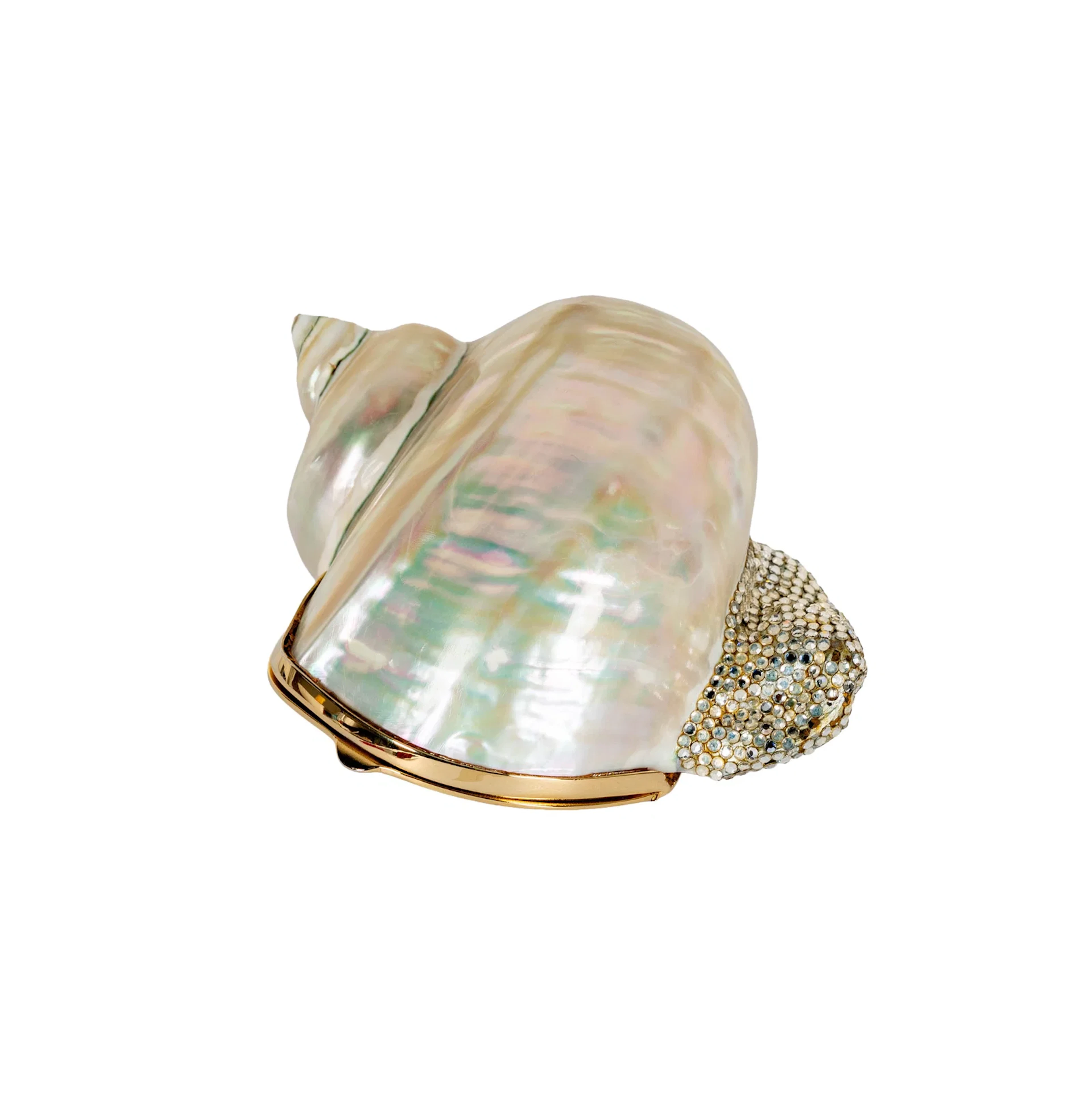 Judith Leiber Shell Form Minaudiere Clutch