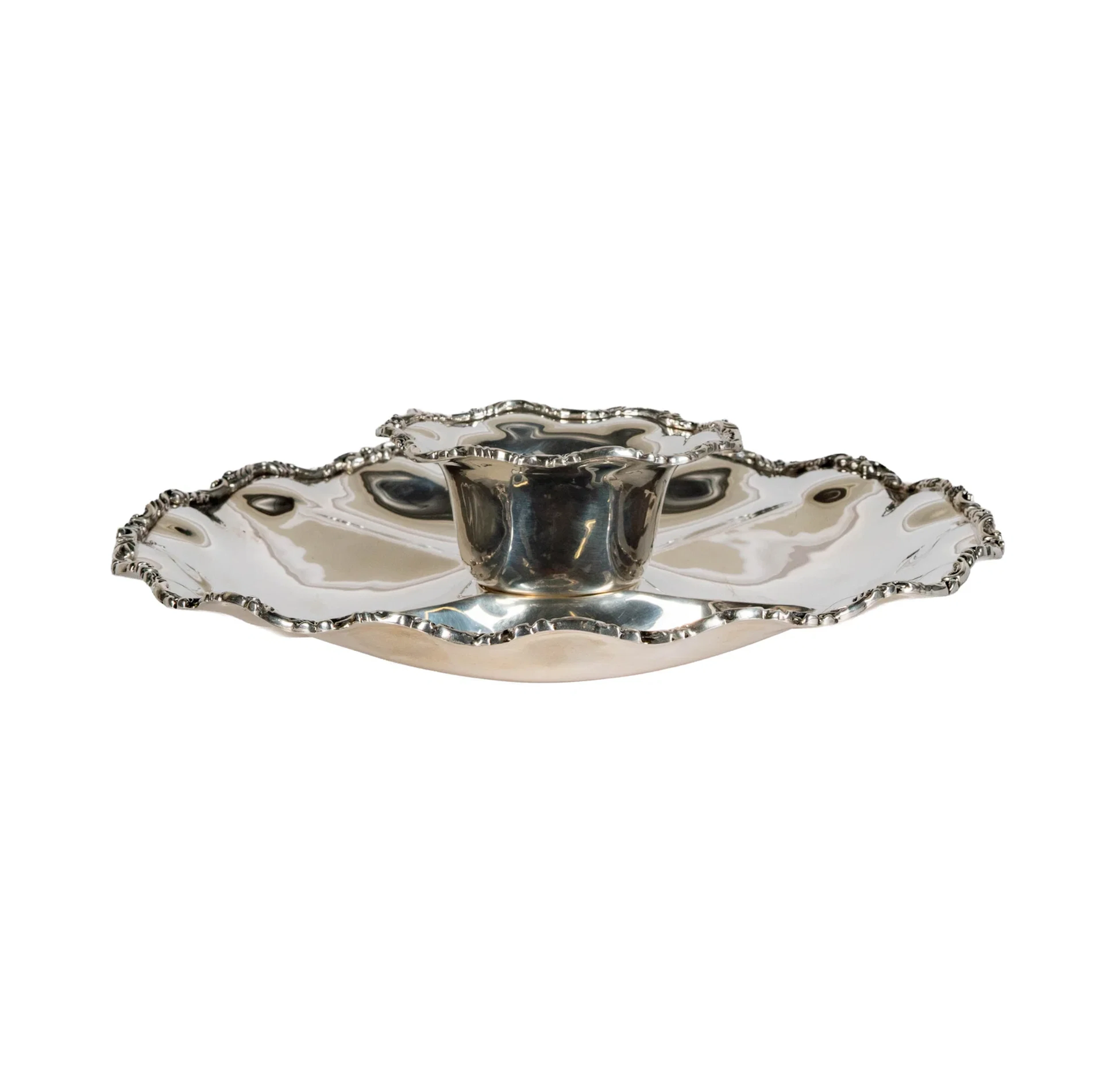 A Mexican Sterling Silver Oyster Dish