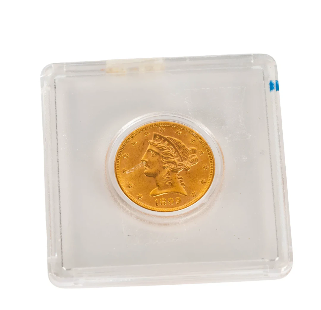 1899 US $5 Gold Half Eagle Coin