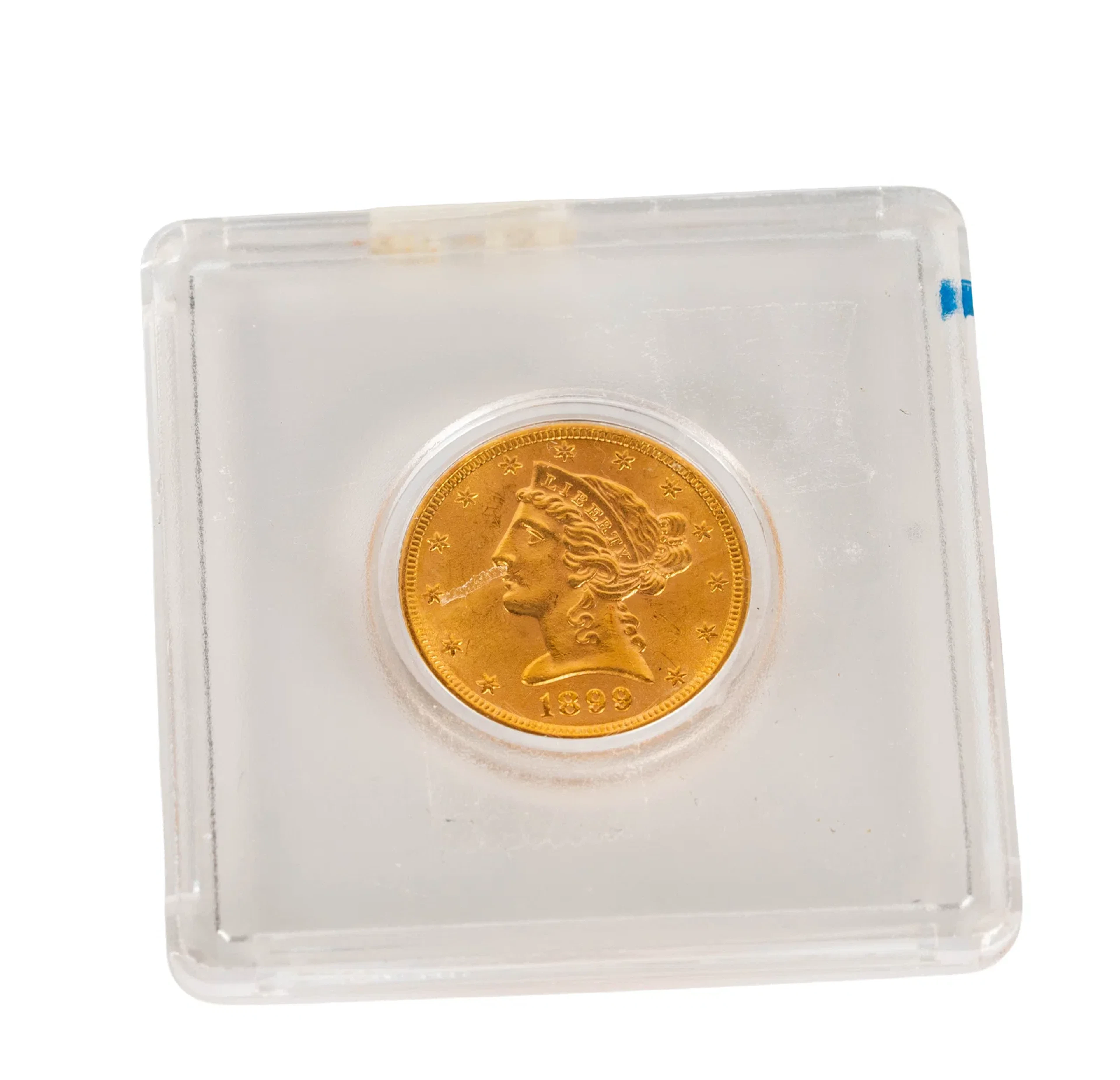 1899 US $5 Gold Half Eagle Coin