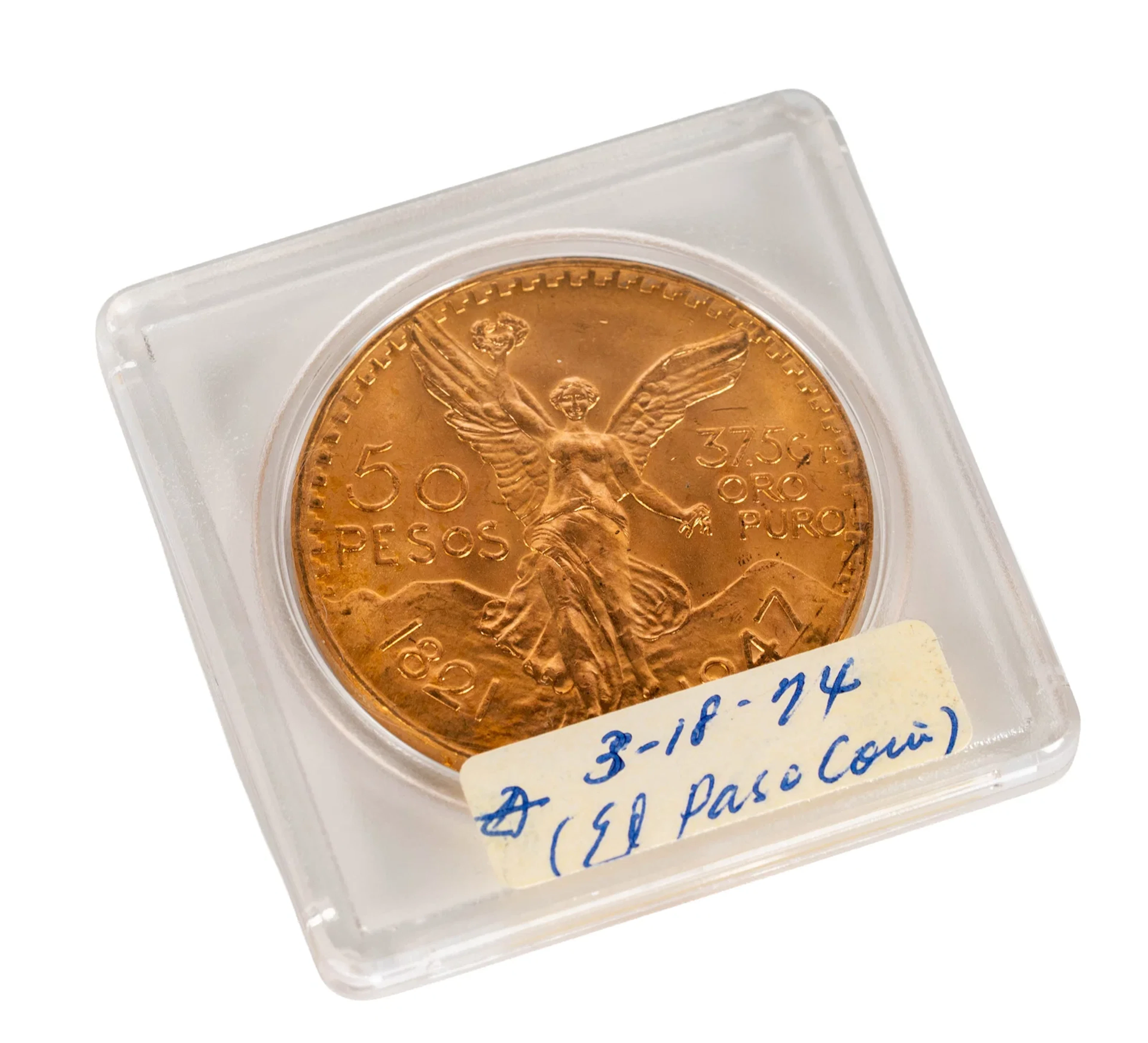 1947 Mexico 50 Pesos Gold Coin