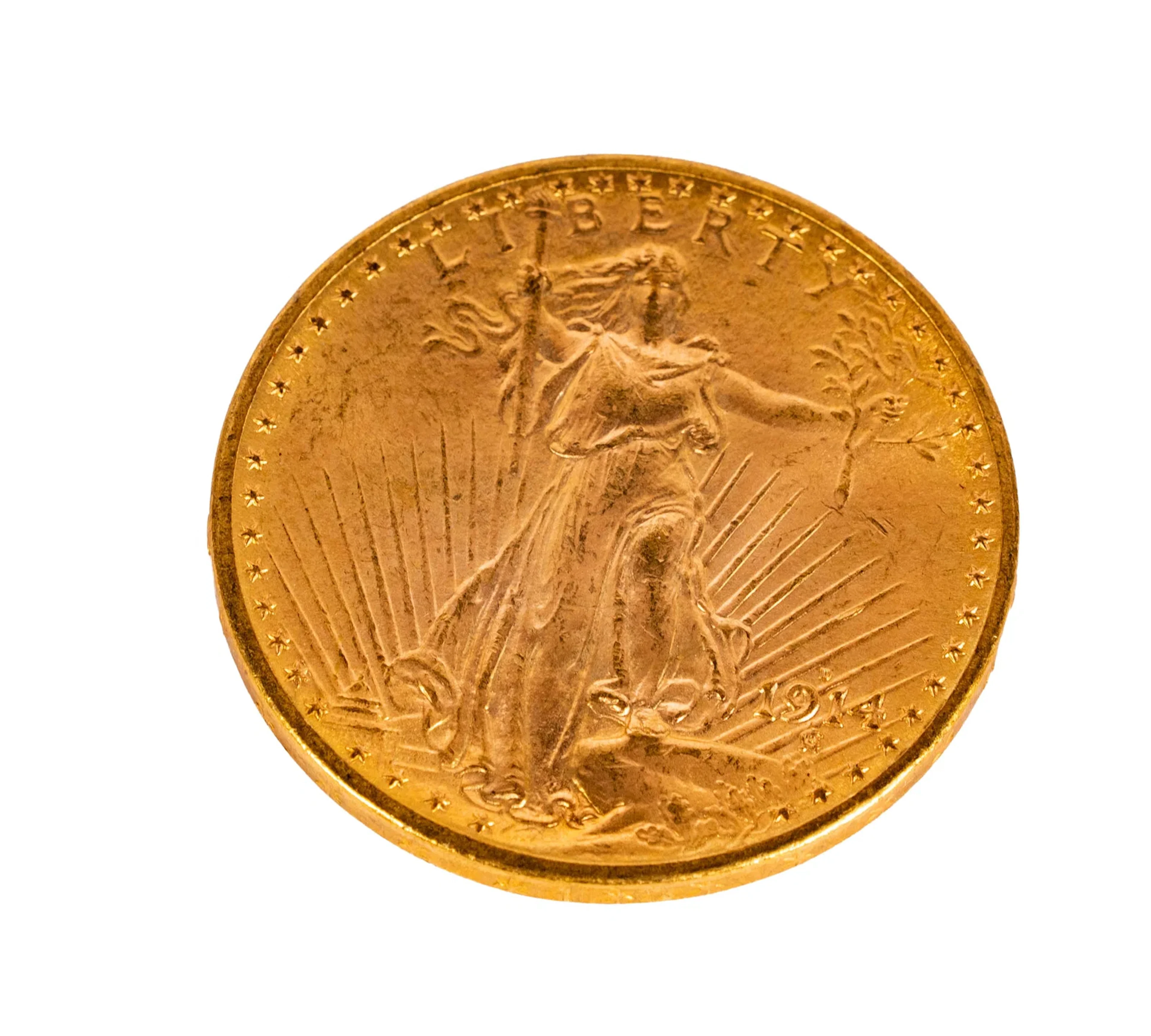 1908 $20 Double Eagle Gold Coin