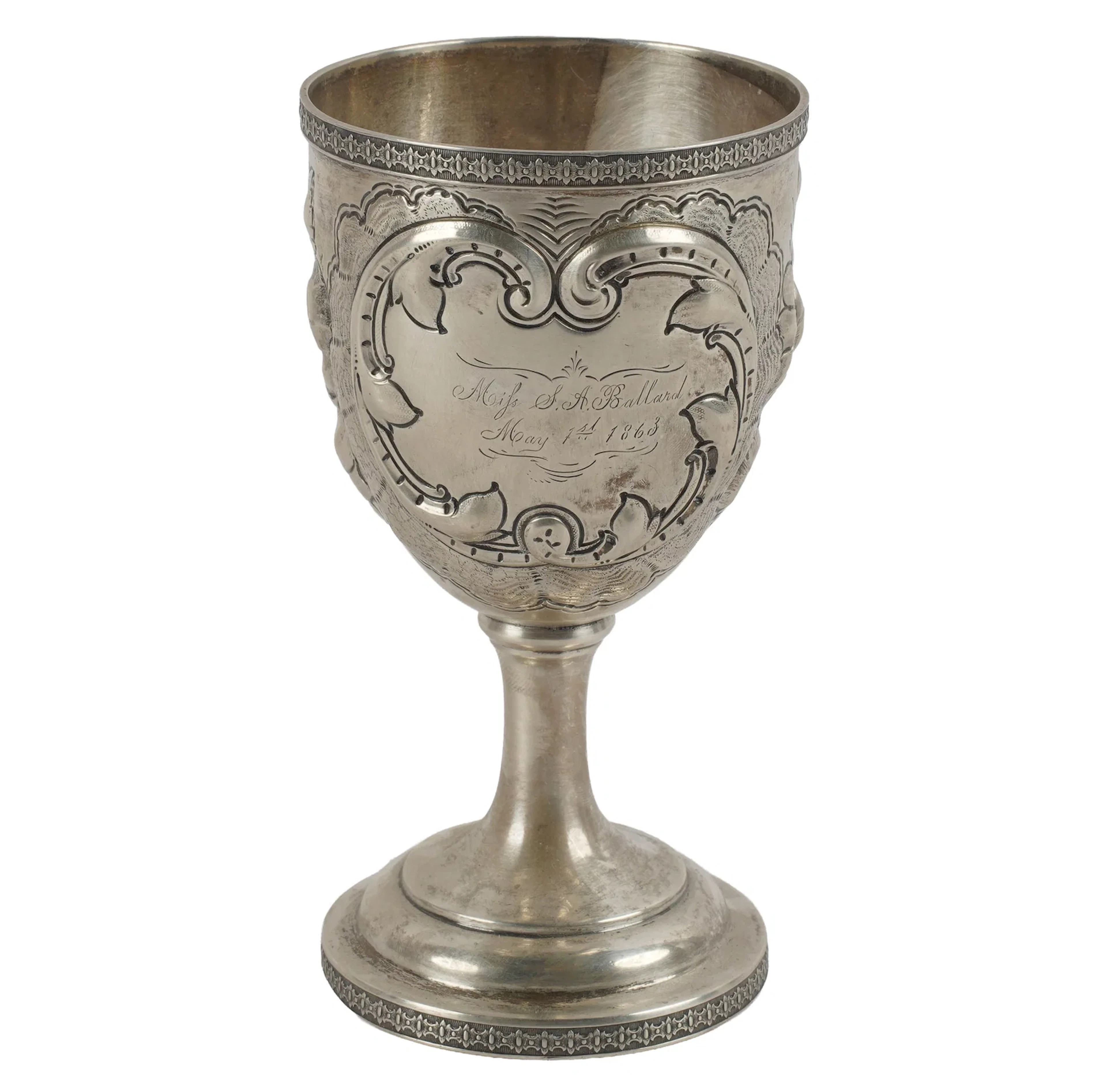 Etching Silver Chalice