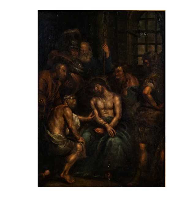 A Flemish, 17th/18th Century, Mocking of Christ