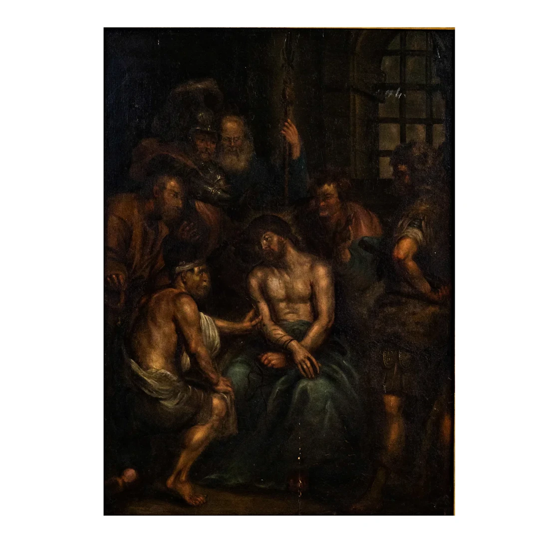 A Flemish, 17th/18th Century, Mocking of Christ