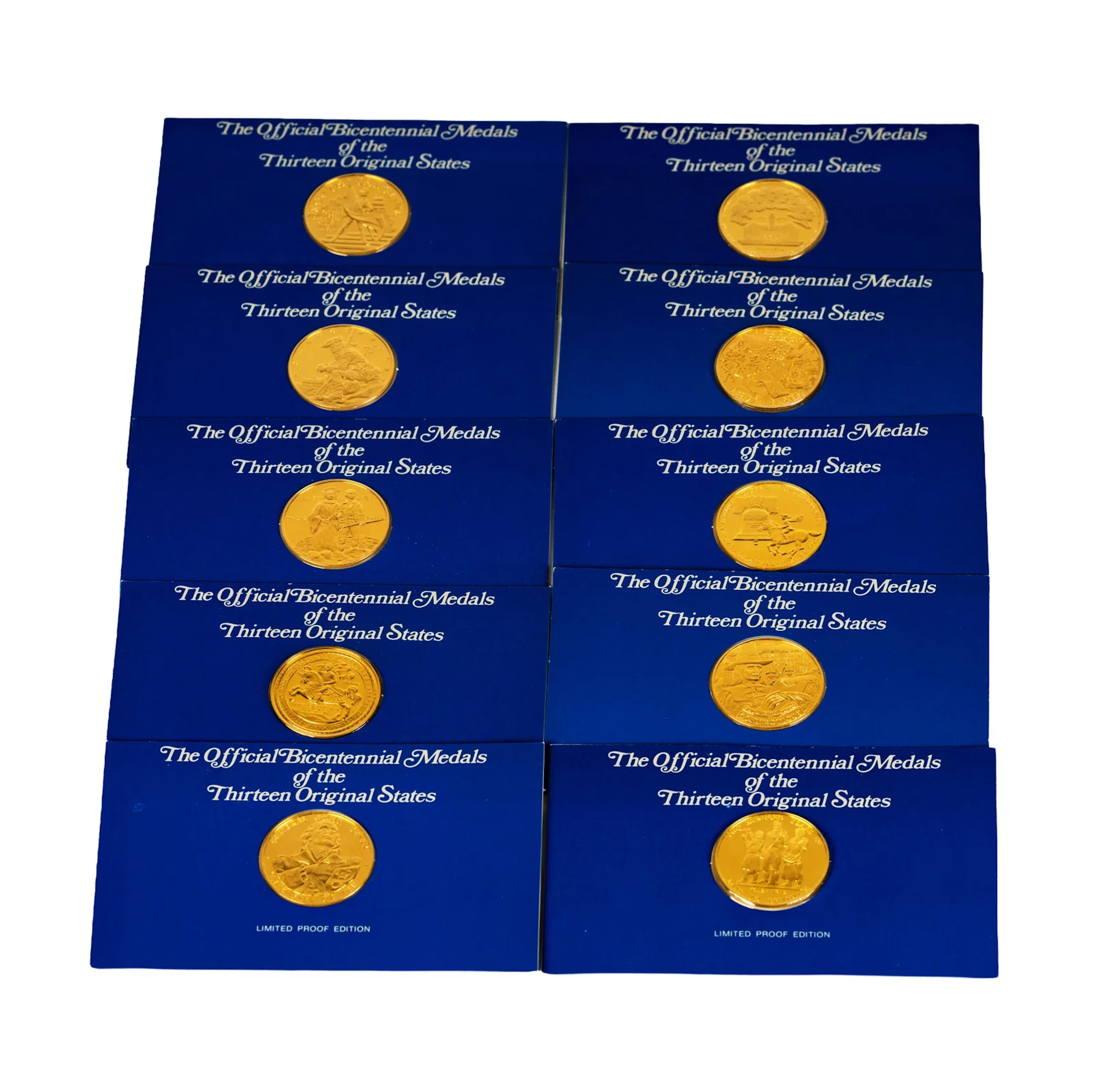 Ten Silver US Bicentennial Medals