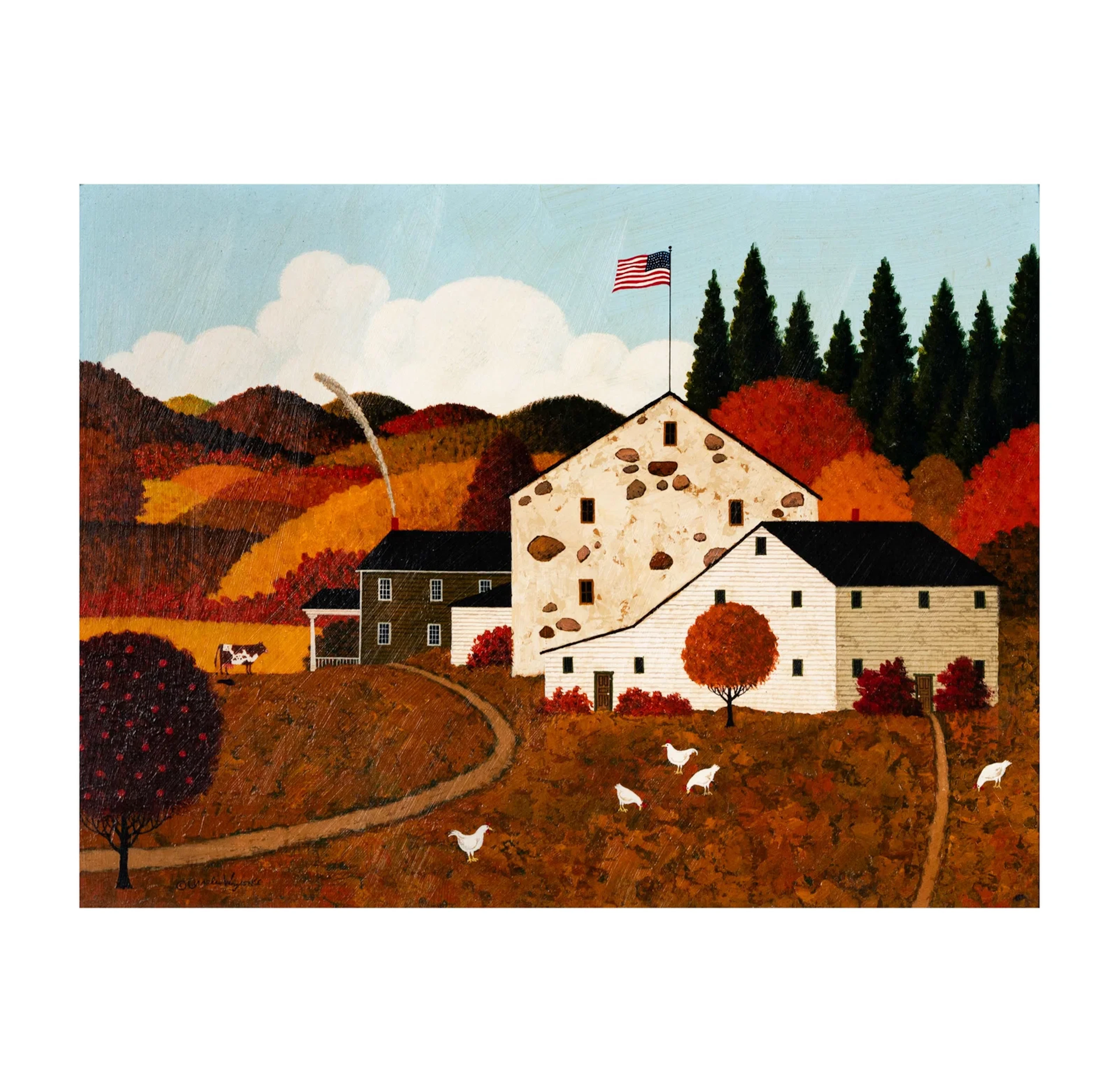 Charles Wysocki, Los Angeles, CA 1929-2002, Maine Homestead