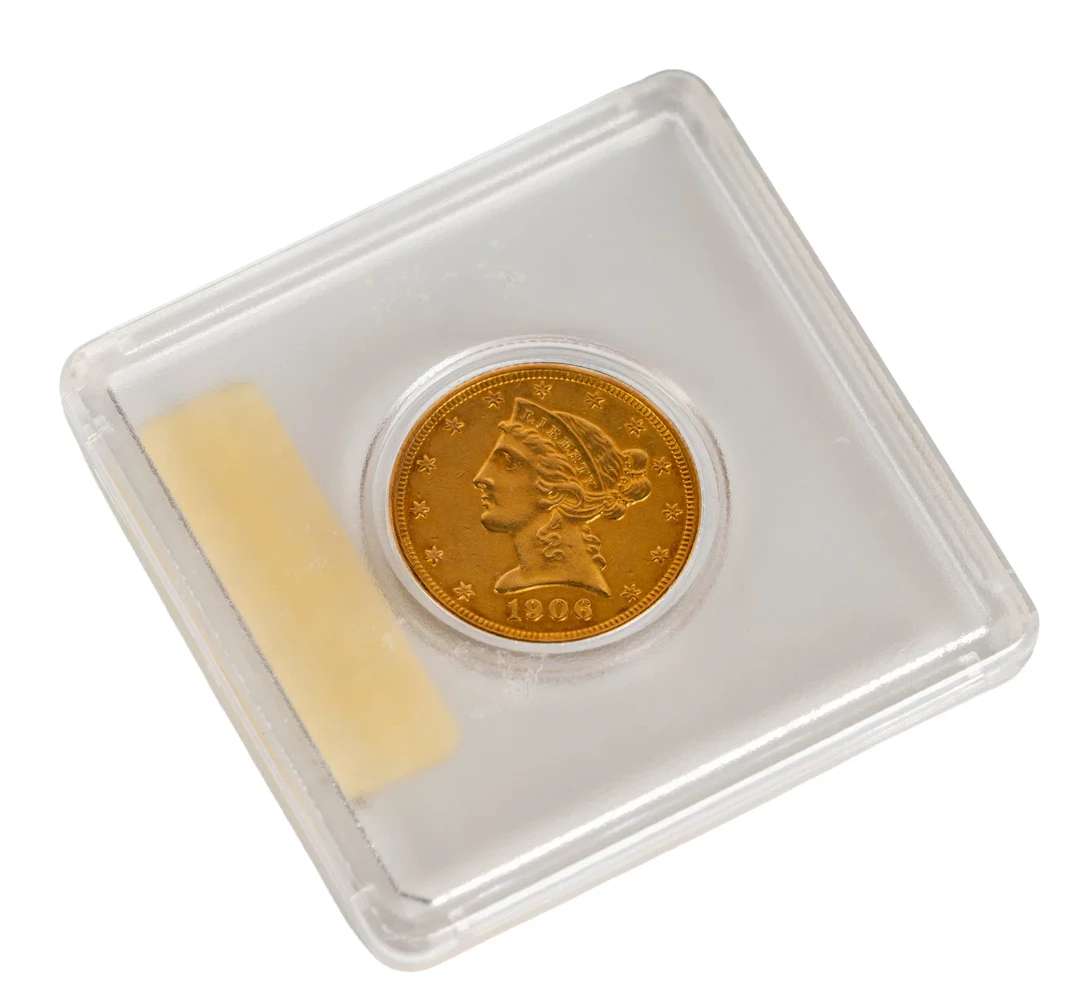 1906D US $5 Gold Half Eagle Coin