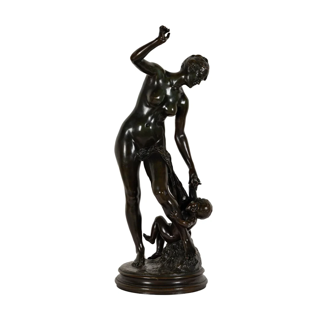 Edme Antony Paul Noel, French 1845-1909, Venus and Cupid