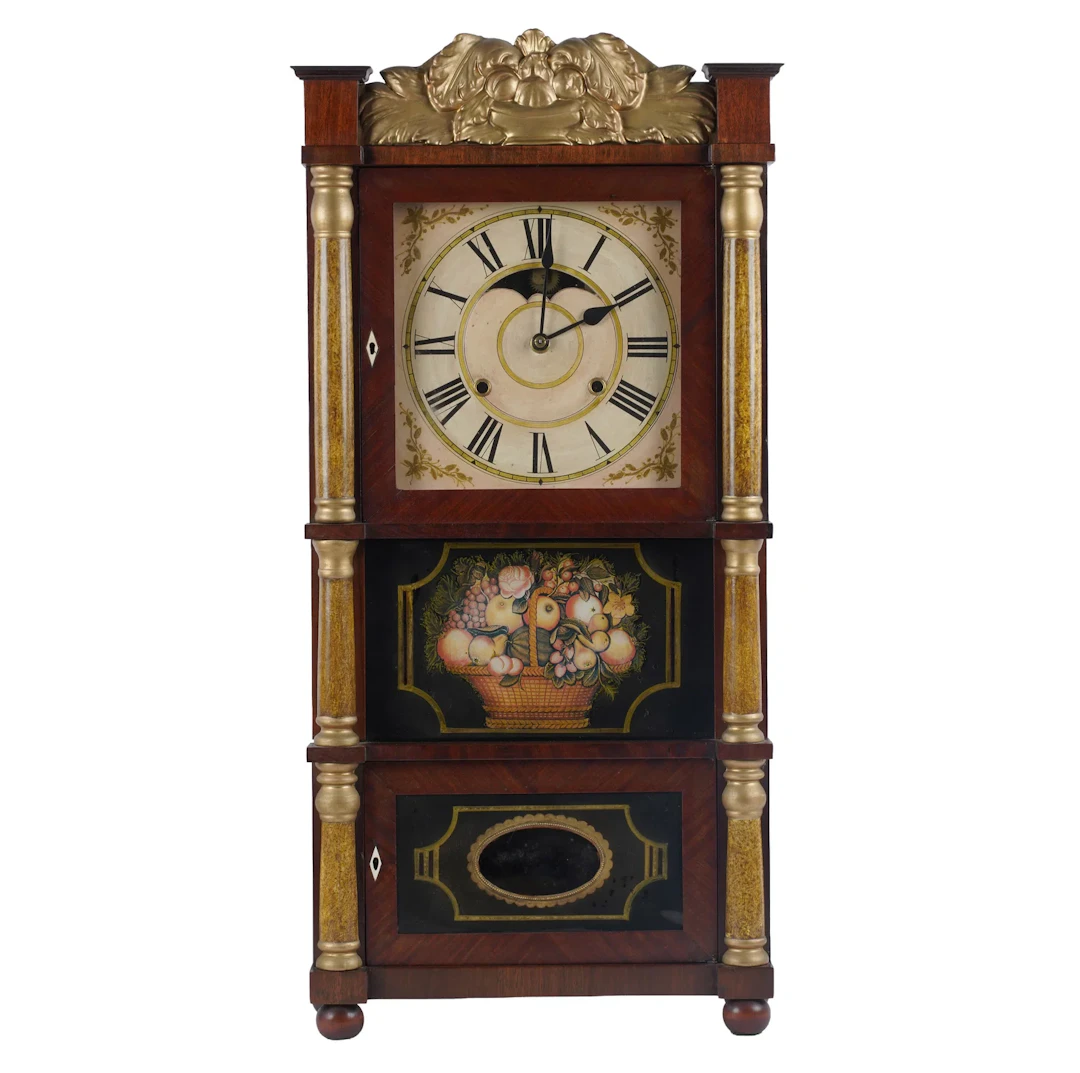 Antique Birge and Ives Triple Decker Shelf Clock