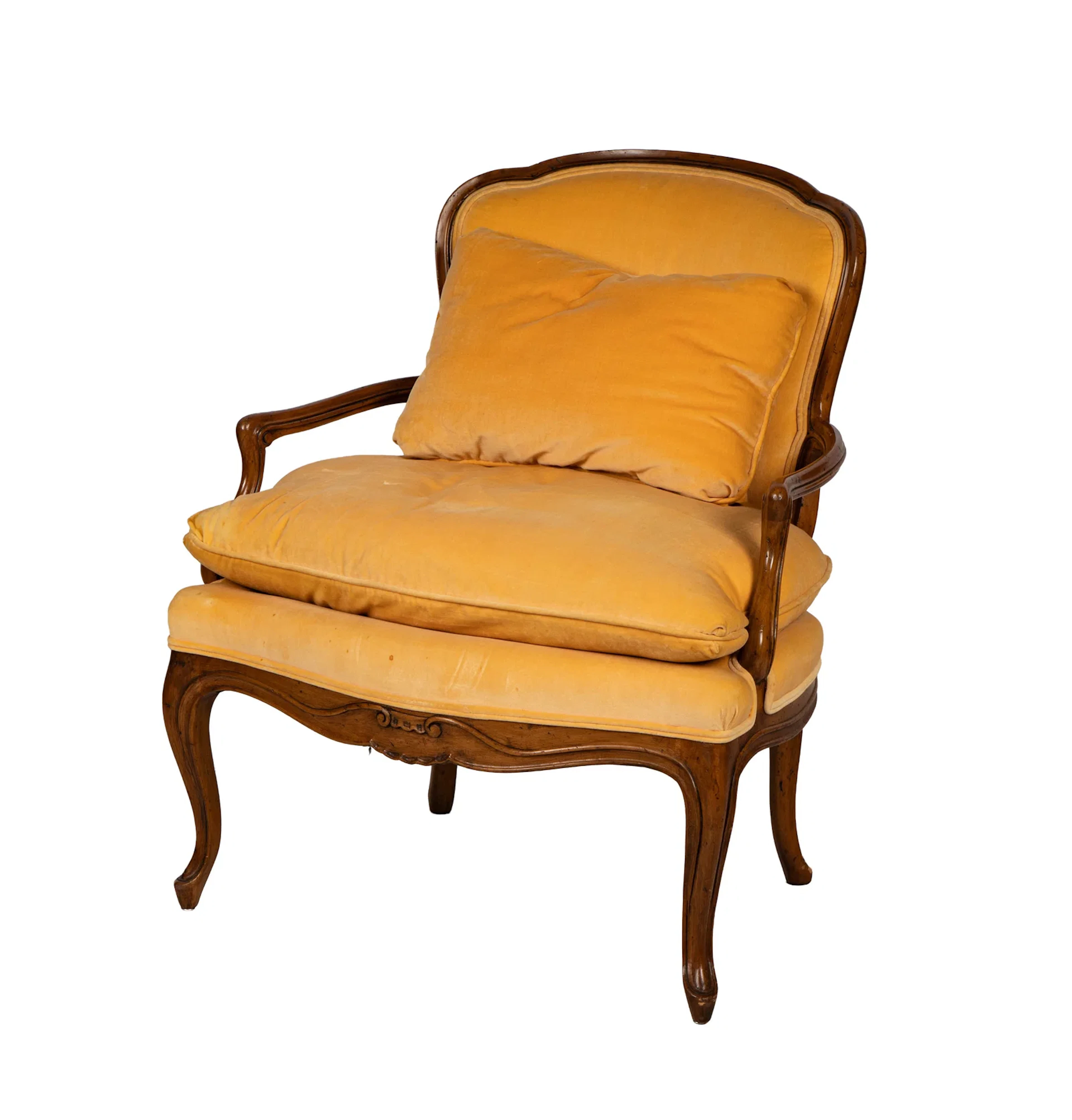 Provincial Style Walnut Armchair