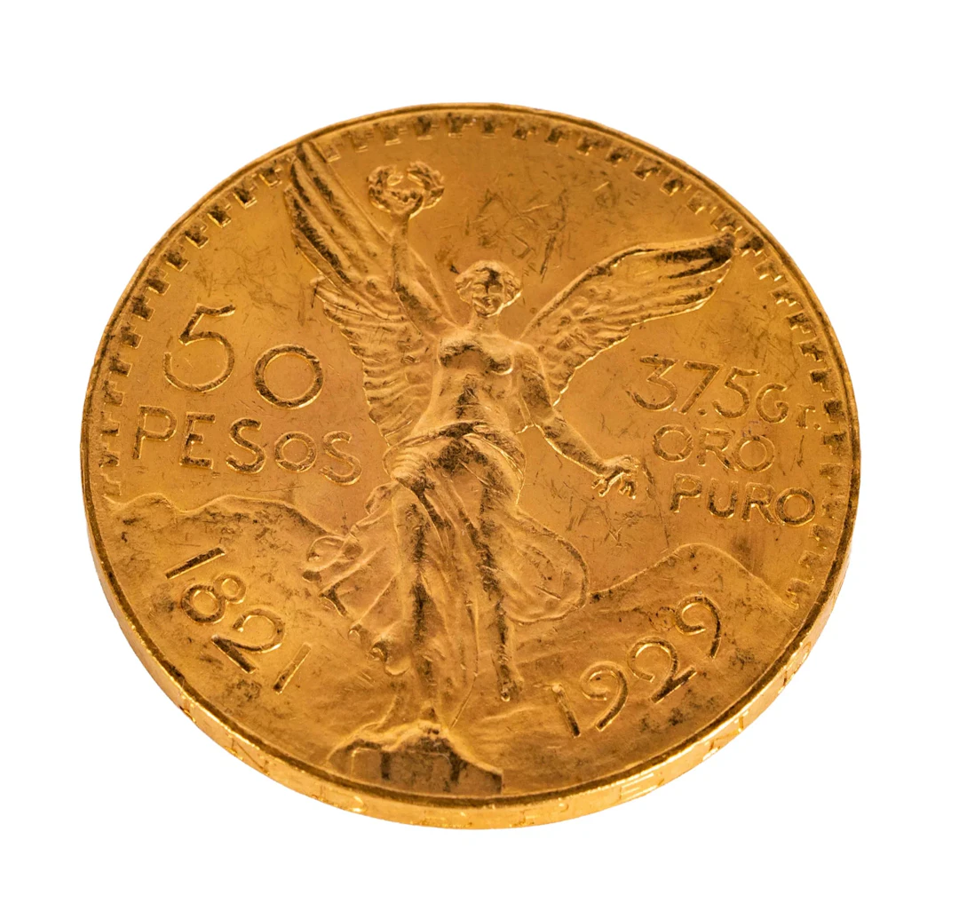 1929 Mexico 50 Pesos Gold Coin