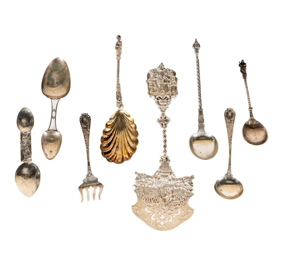 A Collection of Sterling Silver Serving Utensils
