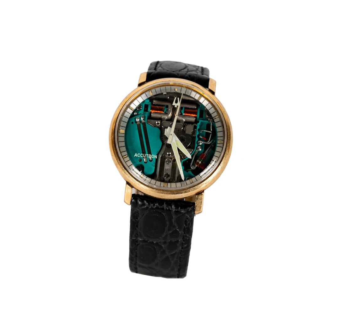 Bulova Accutron Spaceview 10k Gold Fill Bezel Watch