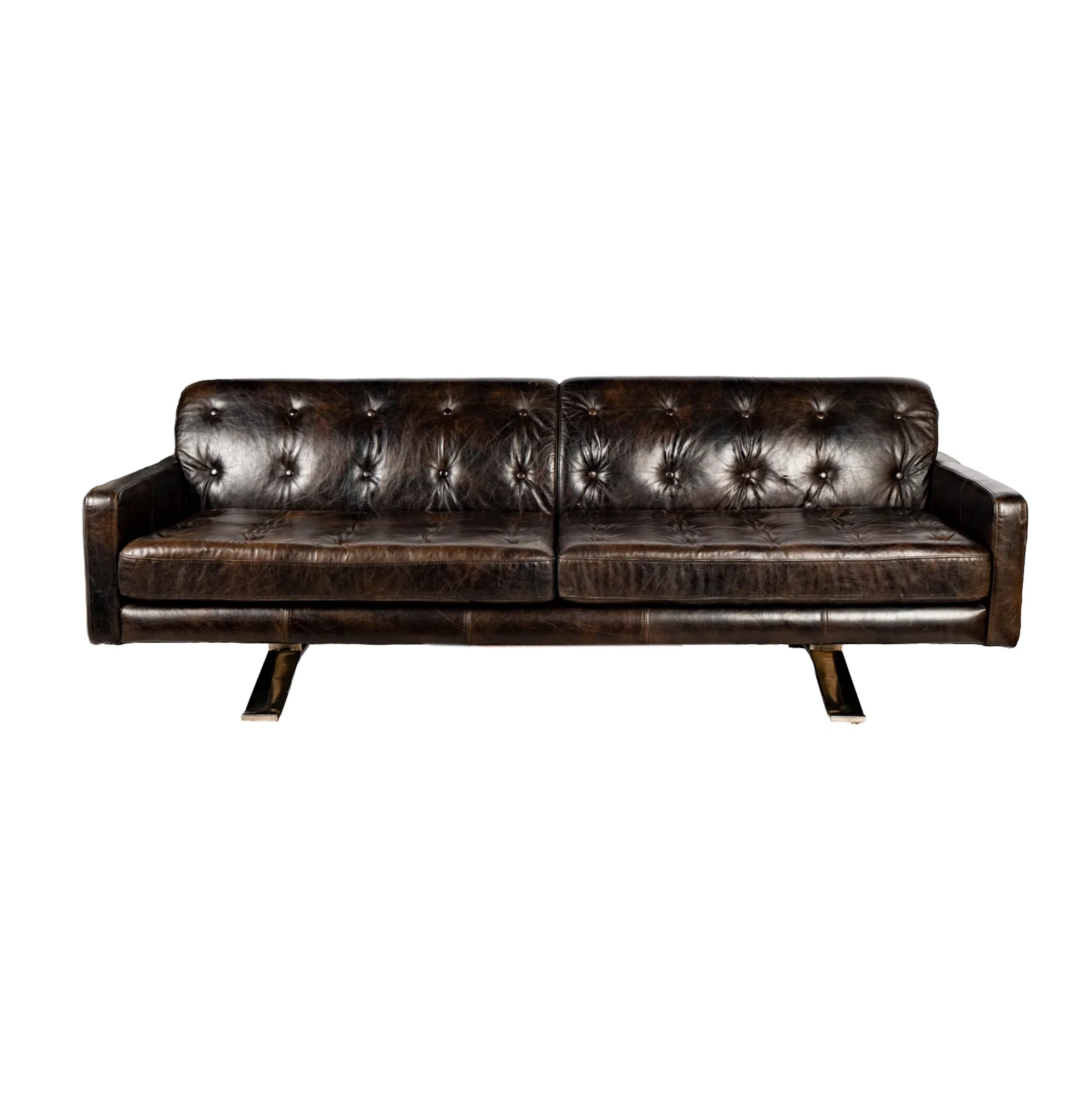 A Jean-Marie Massaud Kennedee Leather Sofa