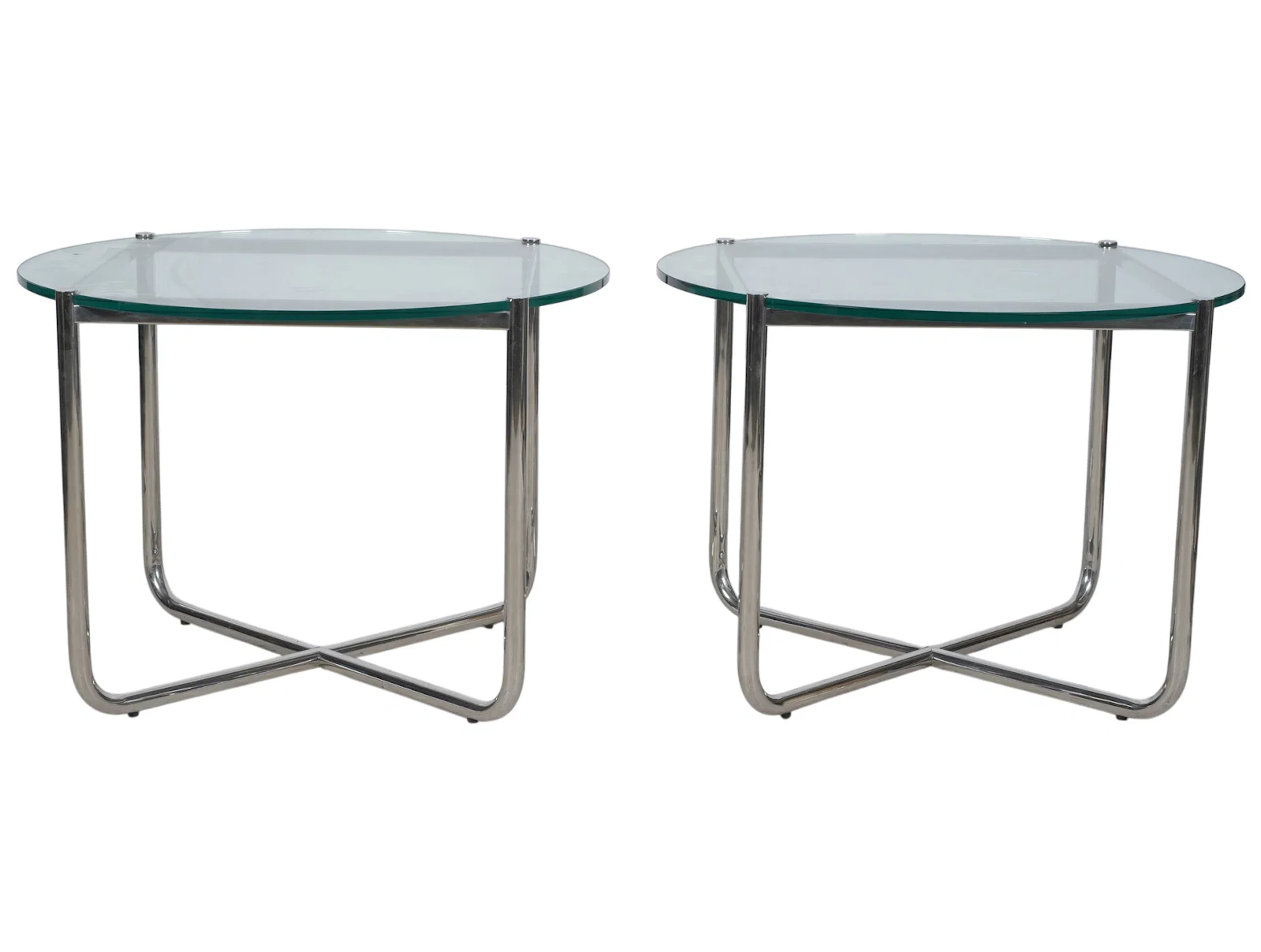 A Pair of Ludwig Mies van der Rohe, MR tables