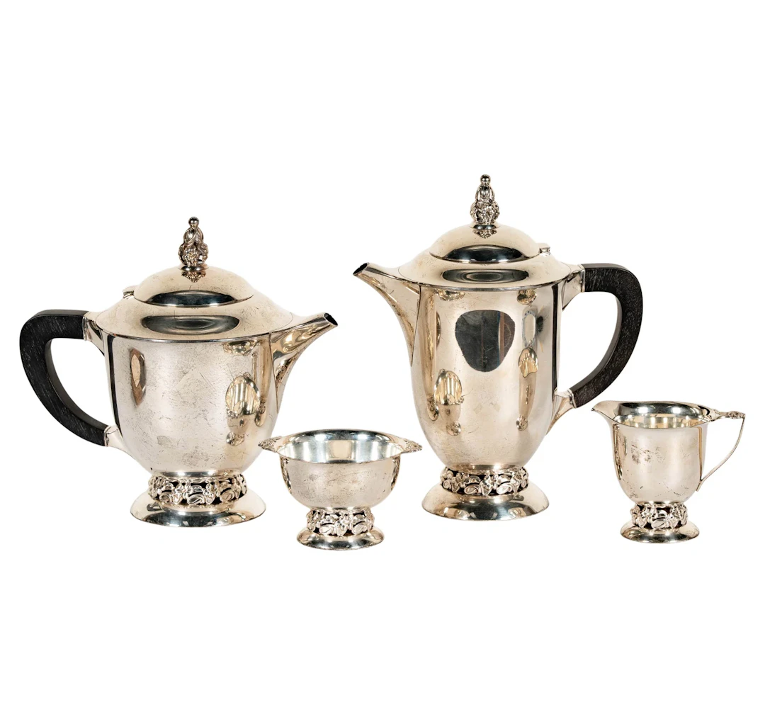 A Mueck Cary Sterling Silver Coffee and Tea Service