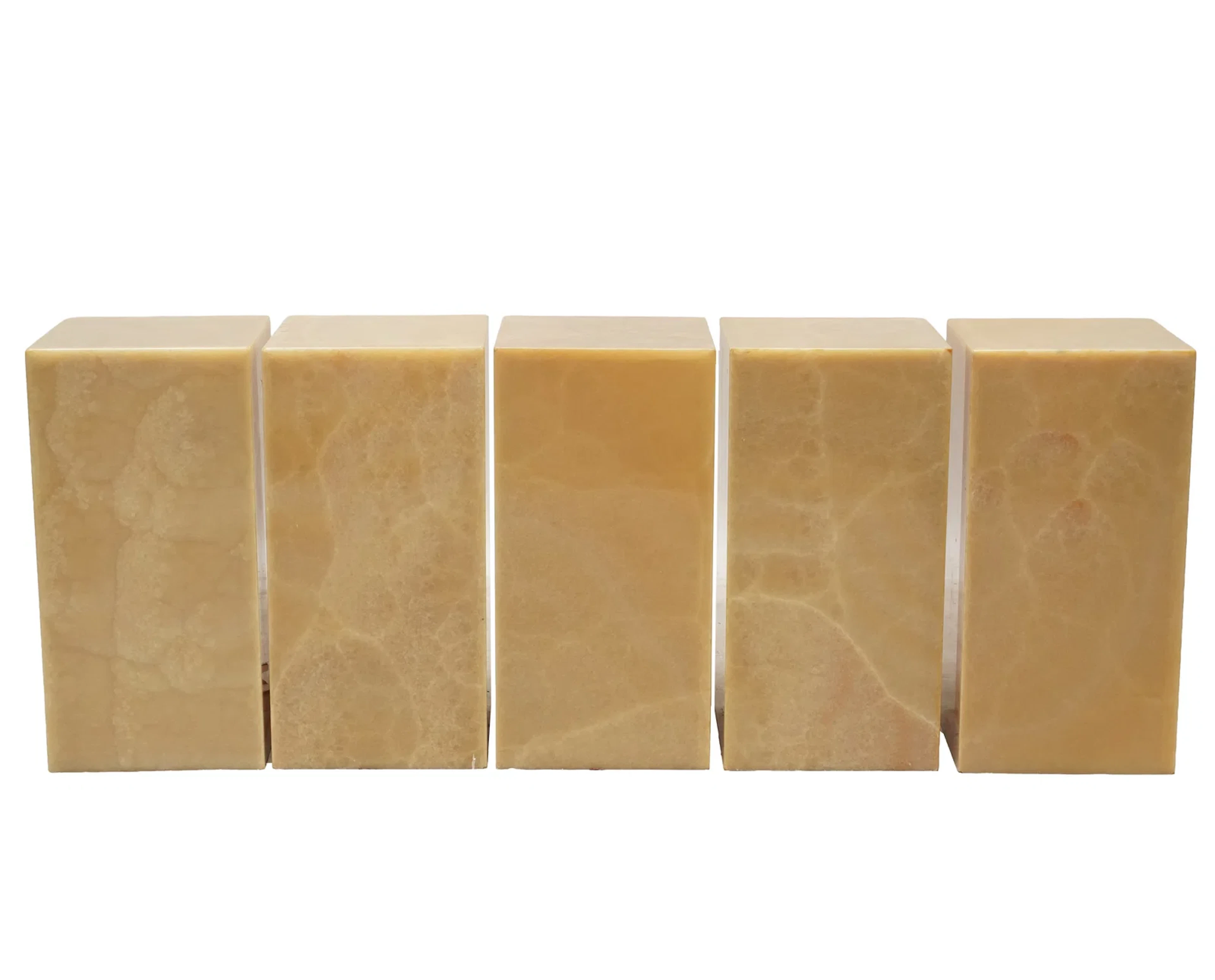 Five Onyx Pedestals