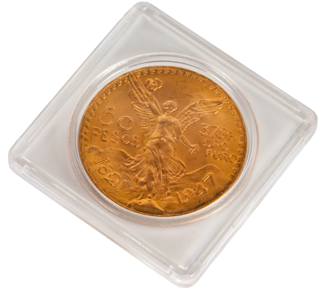 1947 Mexico 50 Pesos Gold Coin