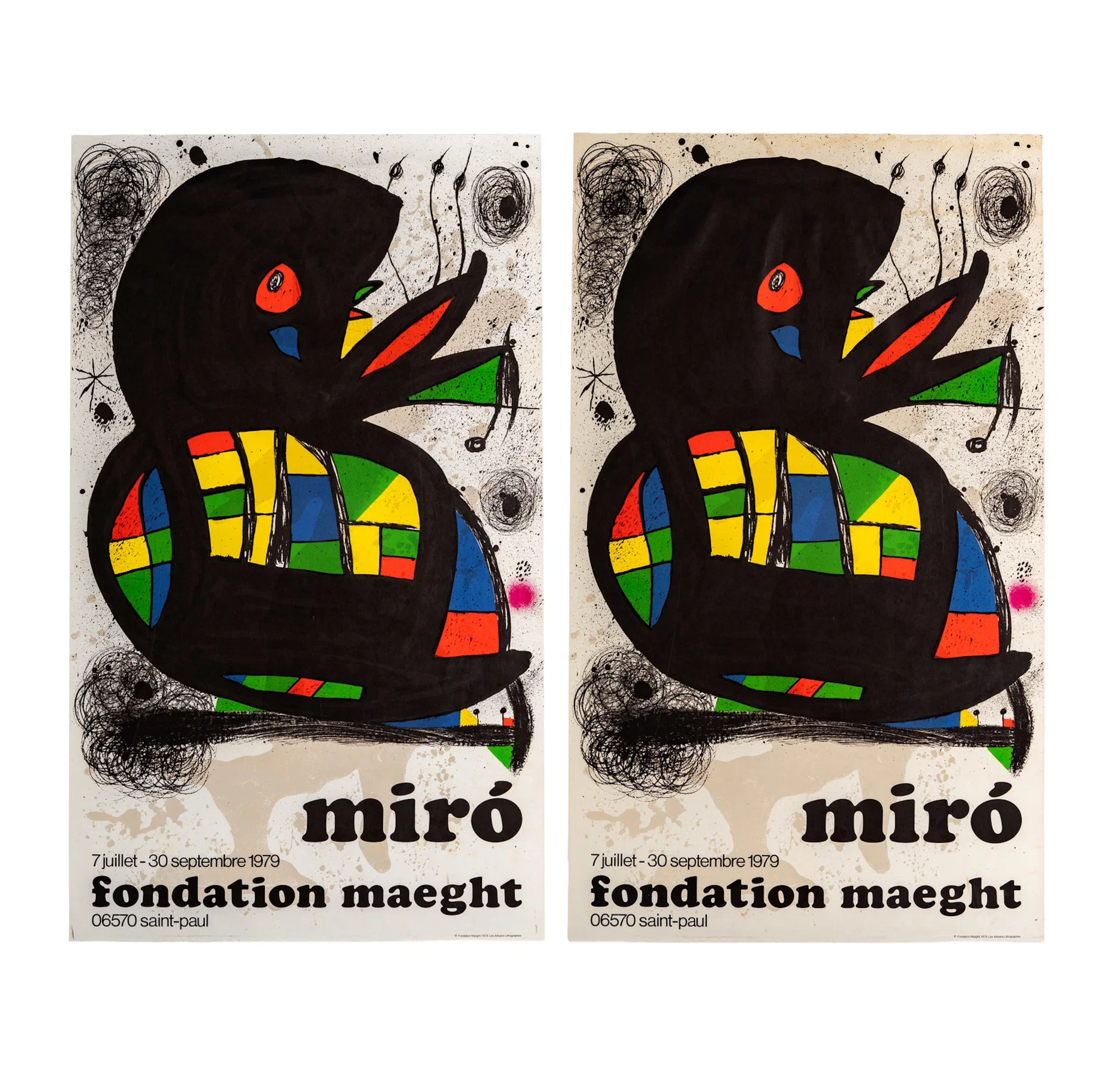 Joan Miro (Spanish, 1898-1976): Two Foundation Maeght Posters