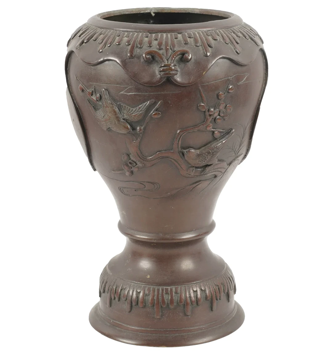 Japanese Bronze Vase