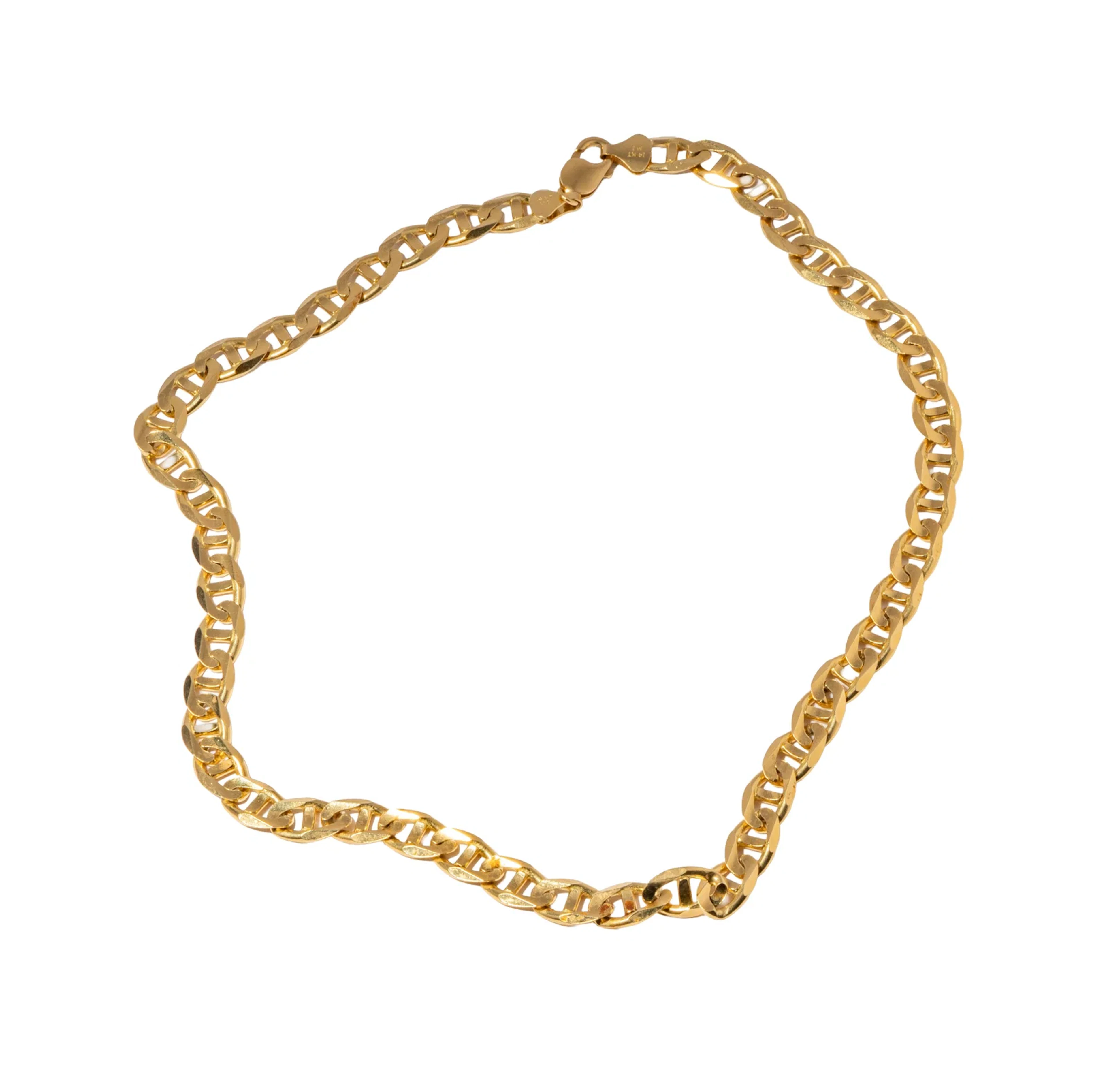 14-Karat Yellow Gold Heavy "Gucci" Link Chain