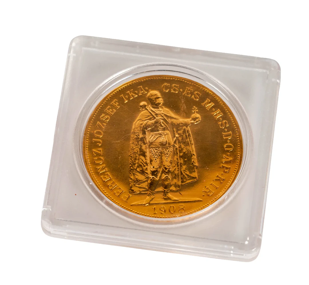 1908 Hungary 100 Korona Gold Coin