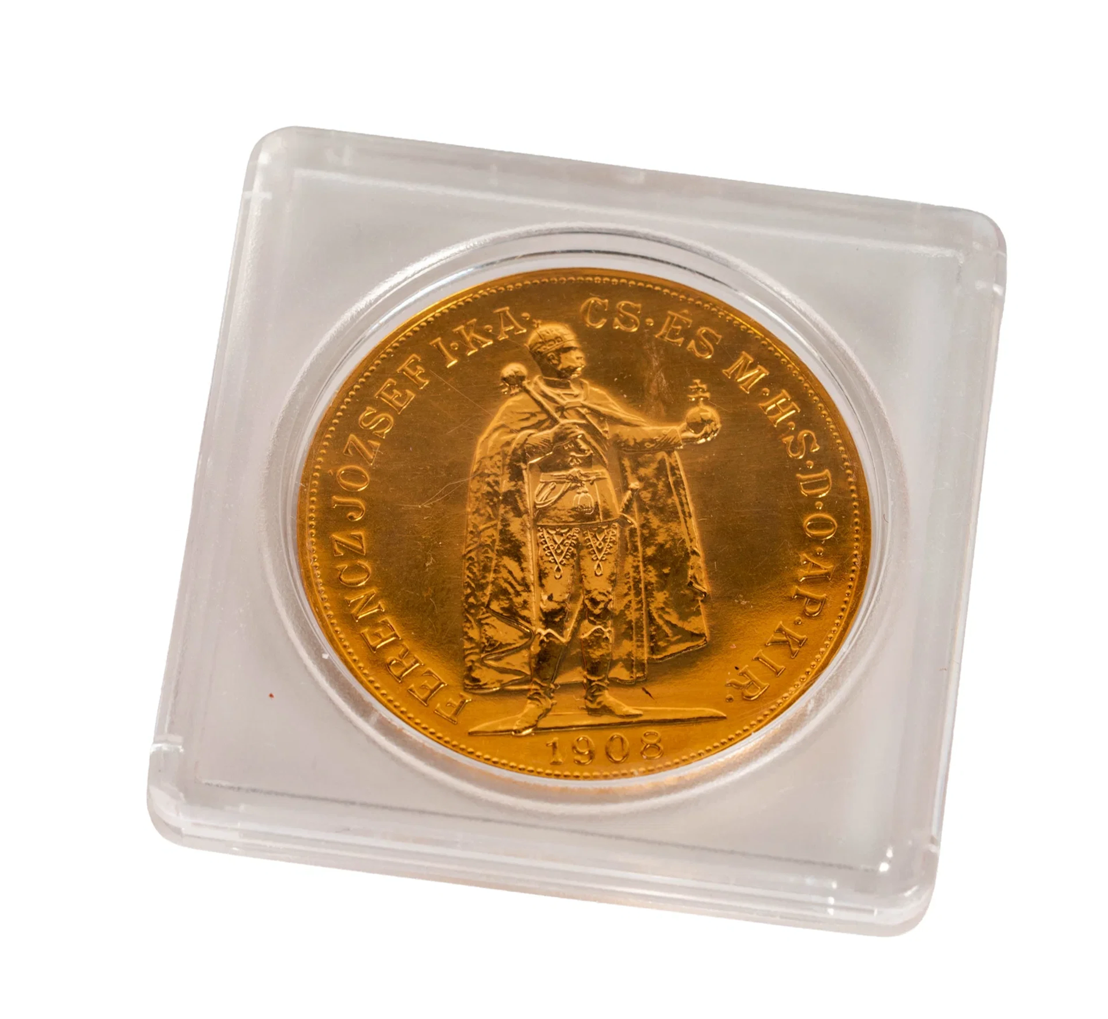 1908 Hungary 100 Korona Gold Coin