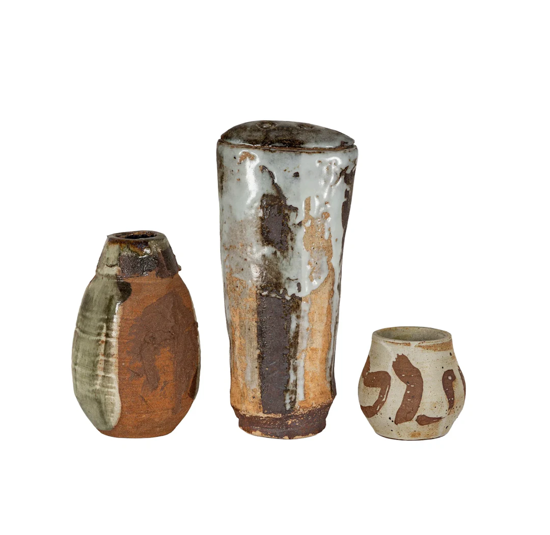Three Studio Pottery Table Articles