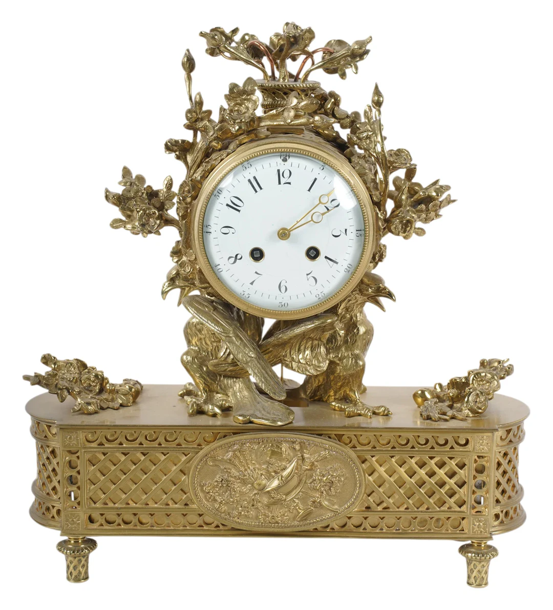 A French Gilt Bronze Mantel Clock