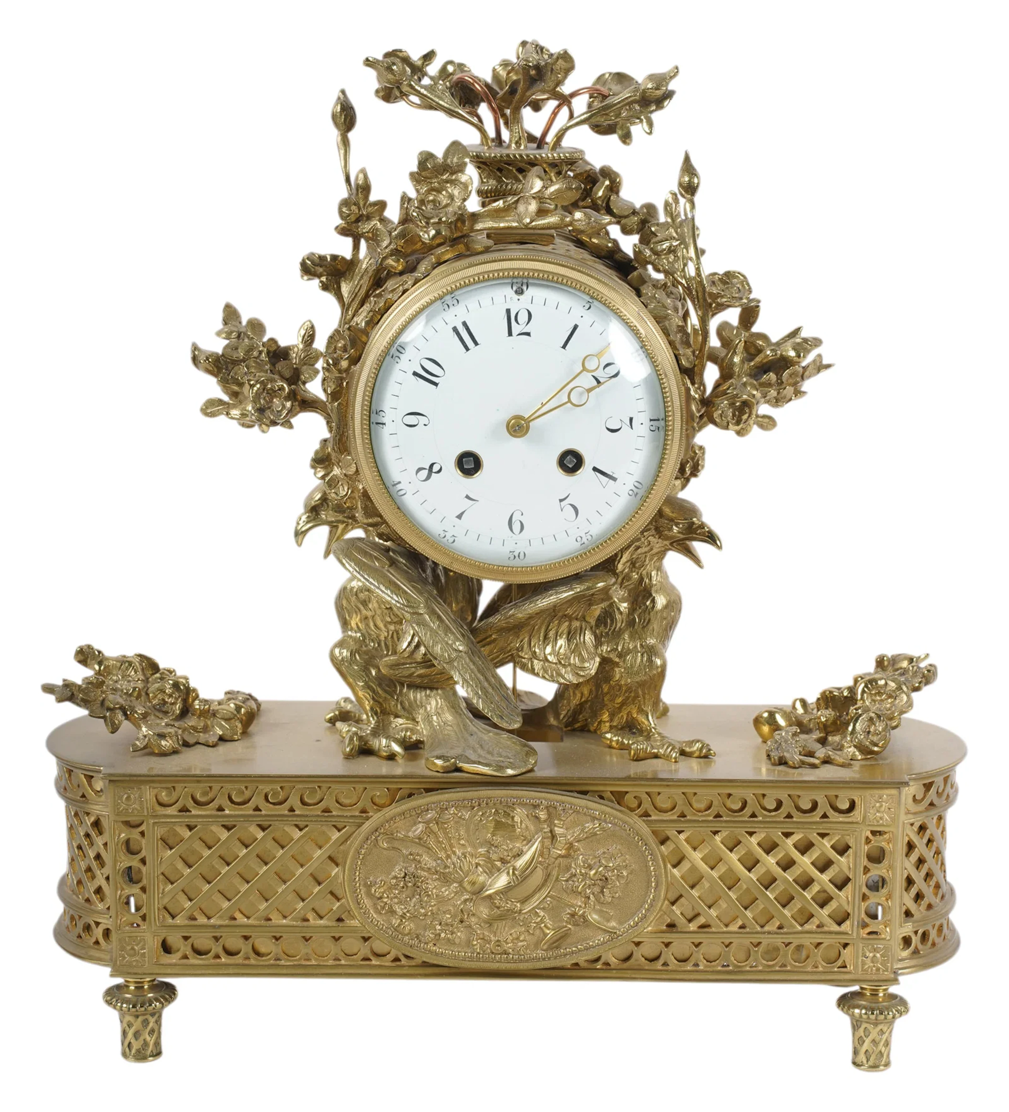 A French Gilt Bronze Mantel Clock