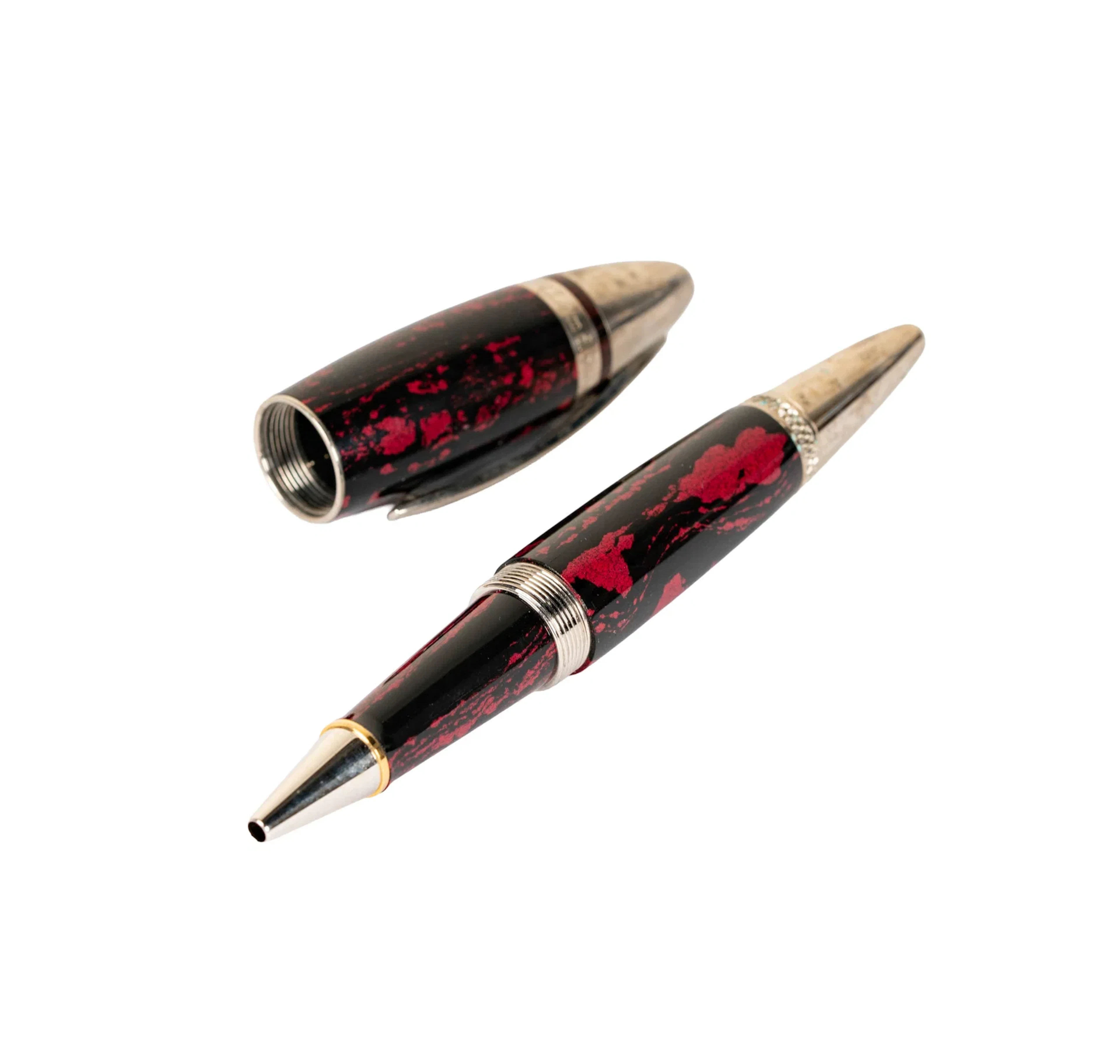 Underwood London Piccadilly Ebonite Burgundy Ballpoint Pen
