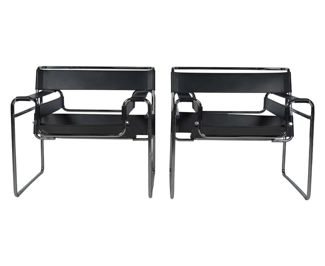 Marcel Breuer for Knoll, A Pair of Wassily Chairs