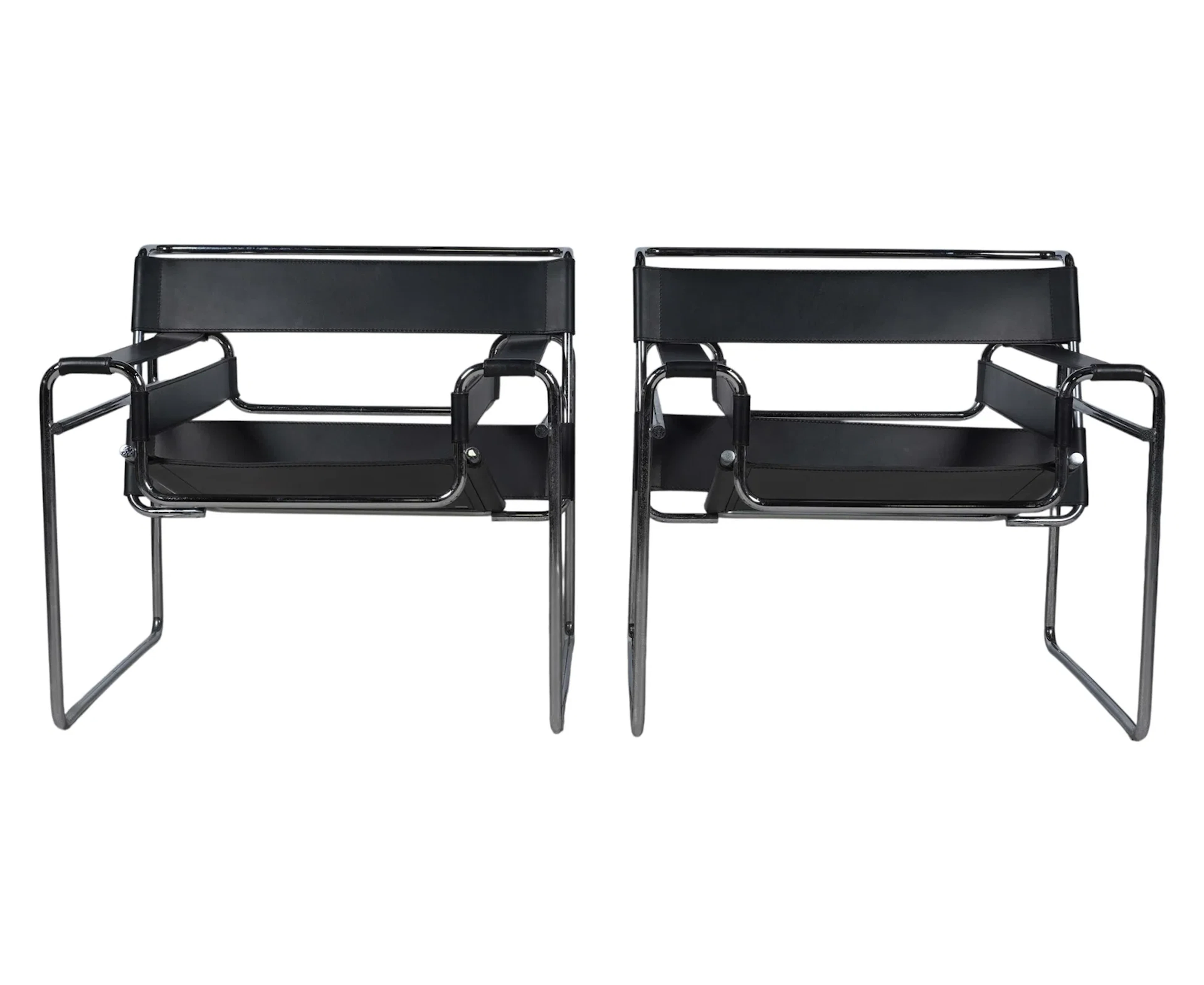 Marcel Breuer for Knoll, A Pair of Wassily Chairs