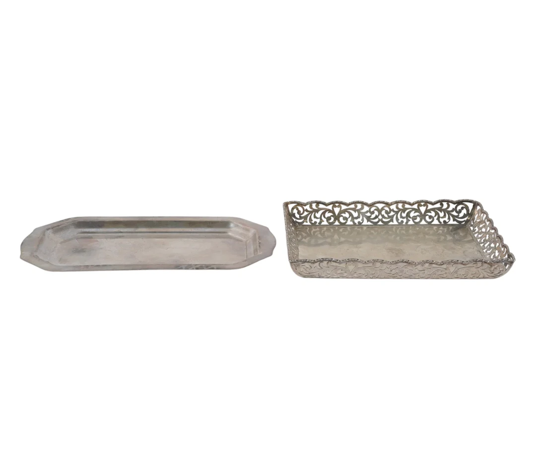 Two Silver Trays