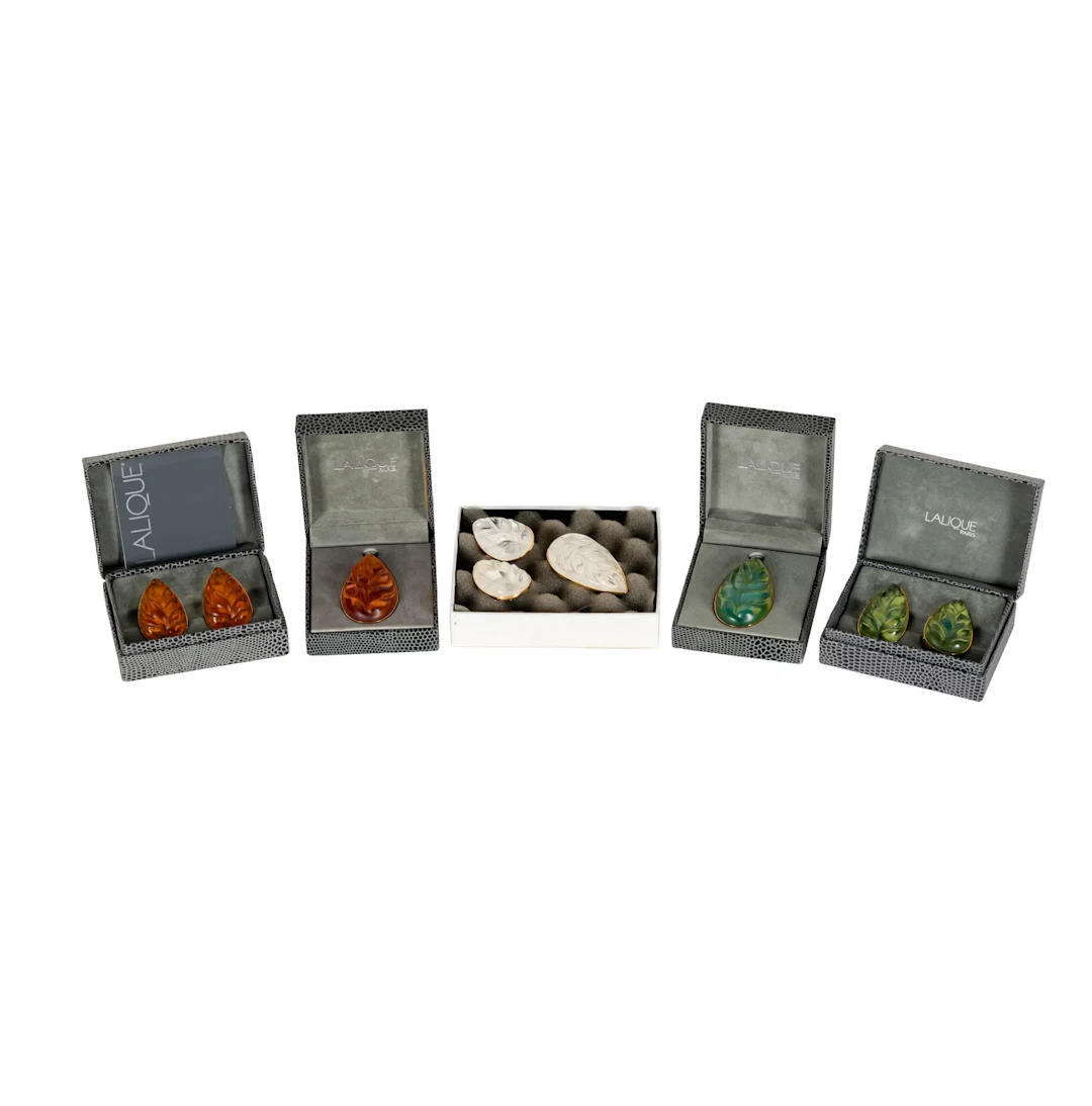 Collection of Lalique Brooches and Earrings