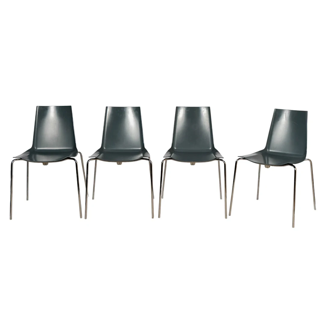 Carol Colombo for YCAMI, Set of Four Camilla Side Chairs