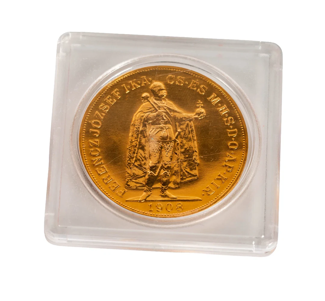 1908 Hungary 100 Korona Gold Coin