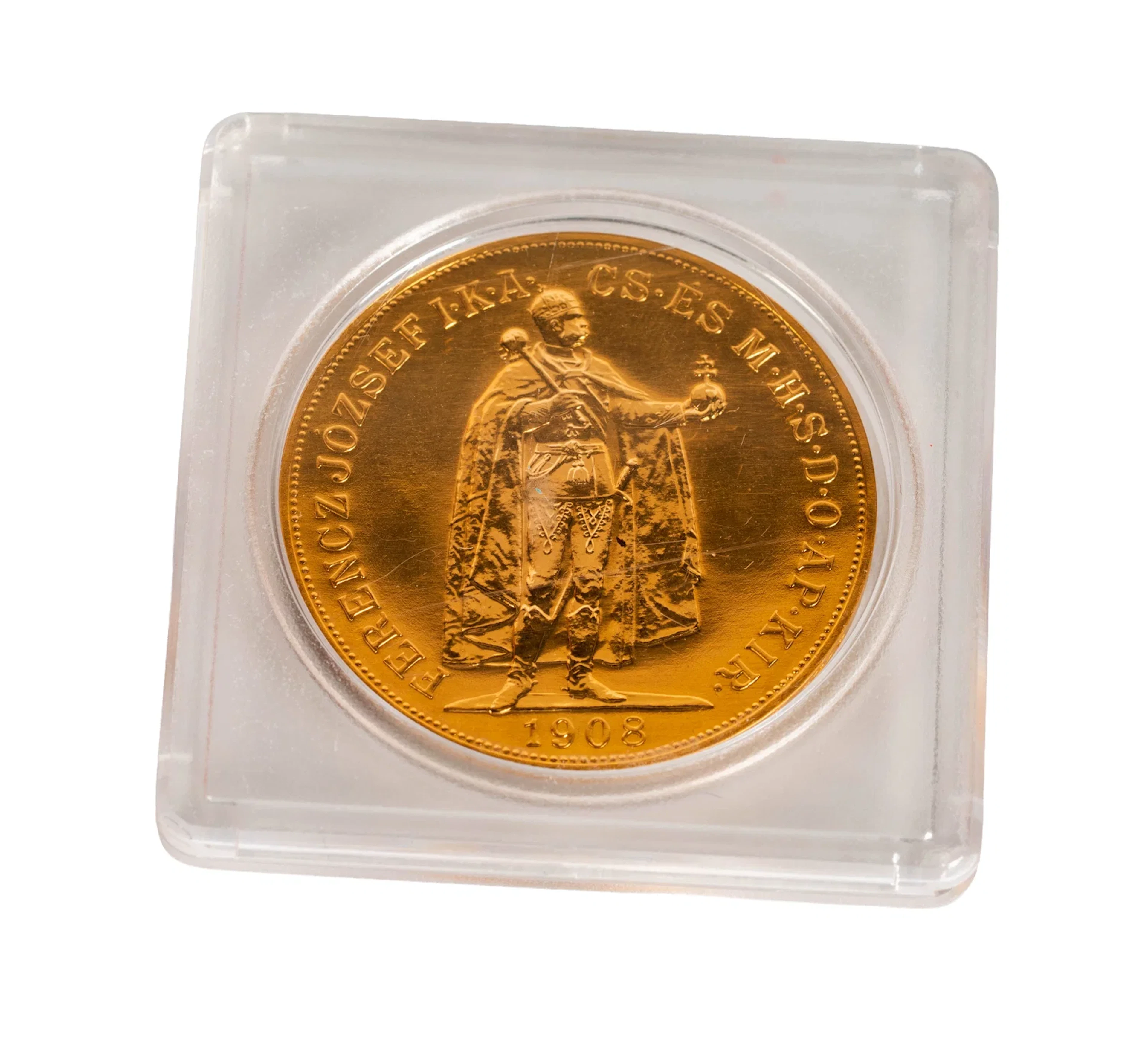1908 Hungary 100 Korona Gold Coin