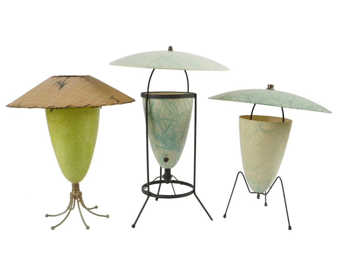Three Bill Lam Style Table Lamps