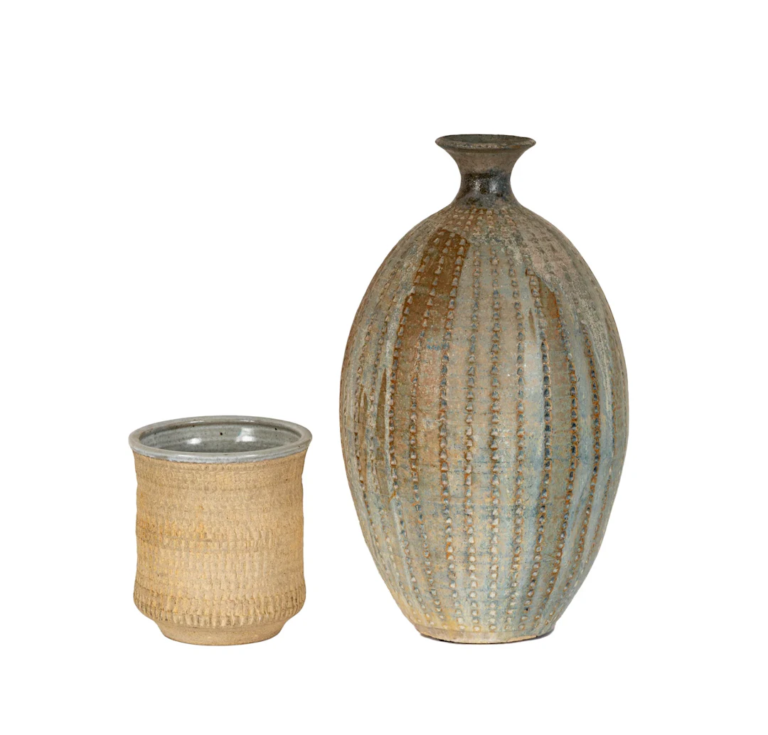 Two Studio Pottery Table Articles