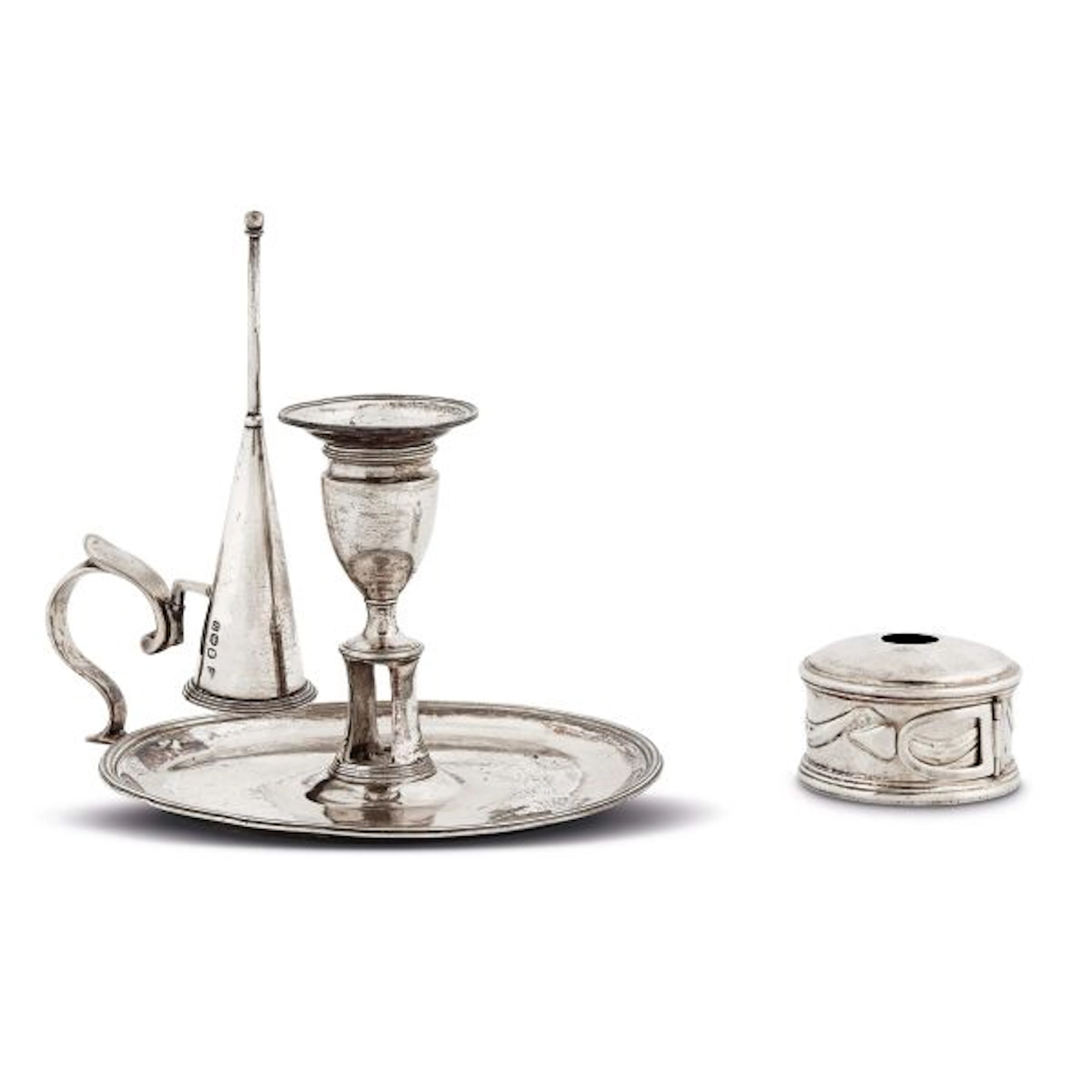 A SILVER CHAMBER CANDLESTICK, LONDON, 1791-1792