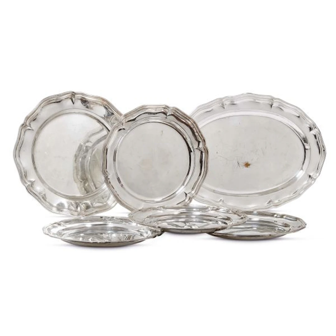 FOUR SERVING DISHES, POGGI, FLORENCE, 20TH CENTURY